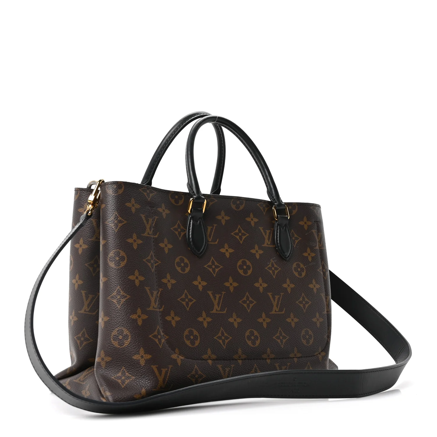Monogram Flower Tote Black - Image 2