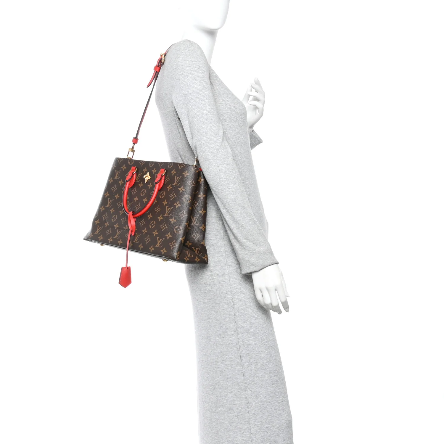 Monogram Flower Tote Coquelicot - Image 2