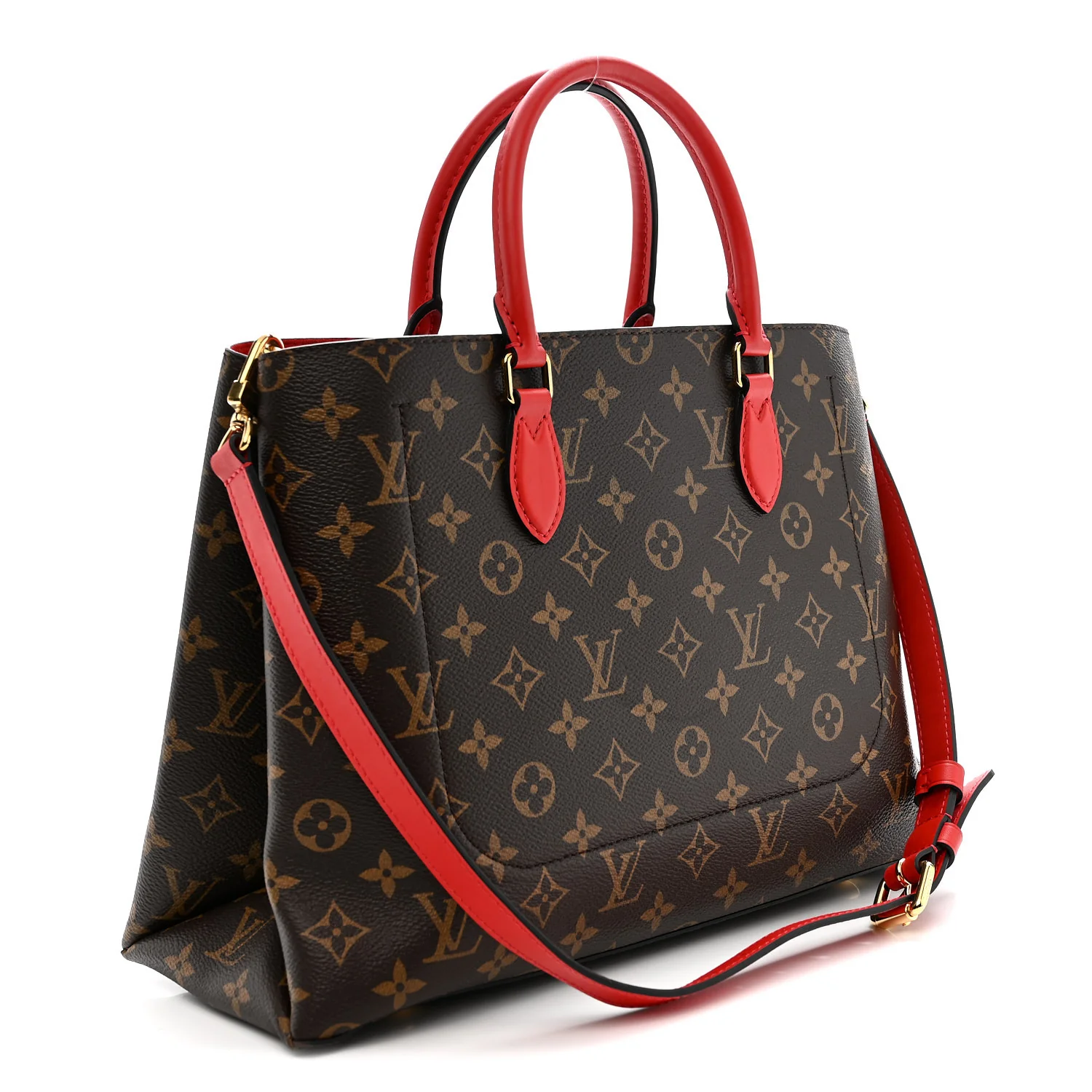 Monogram Flower Tote Coquelicot - Image 3
