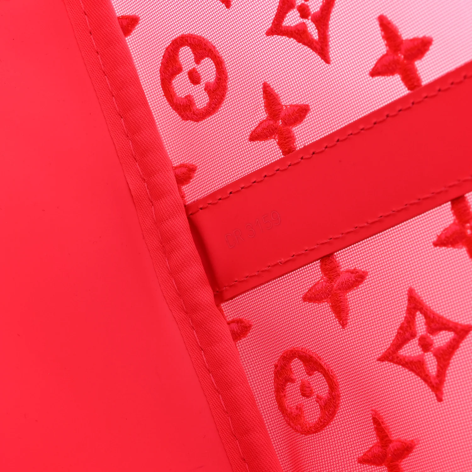 Monogram Fluo See Through Keepall Bandouliere 50 Rose - Image 6