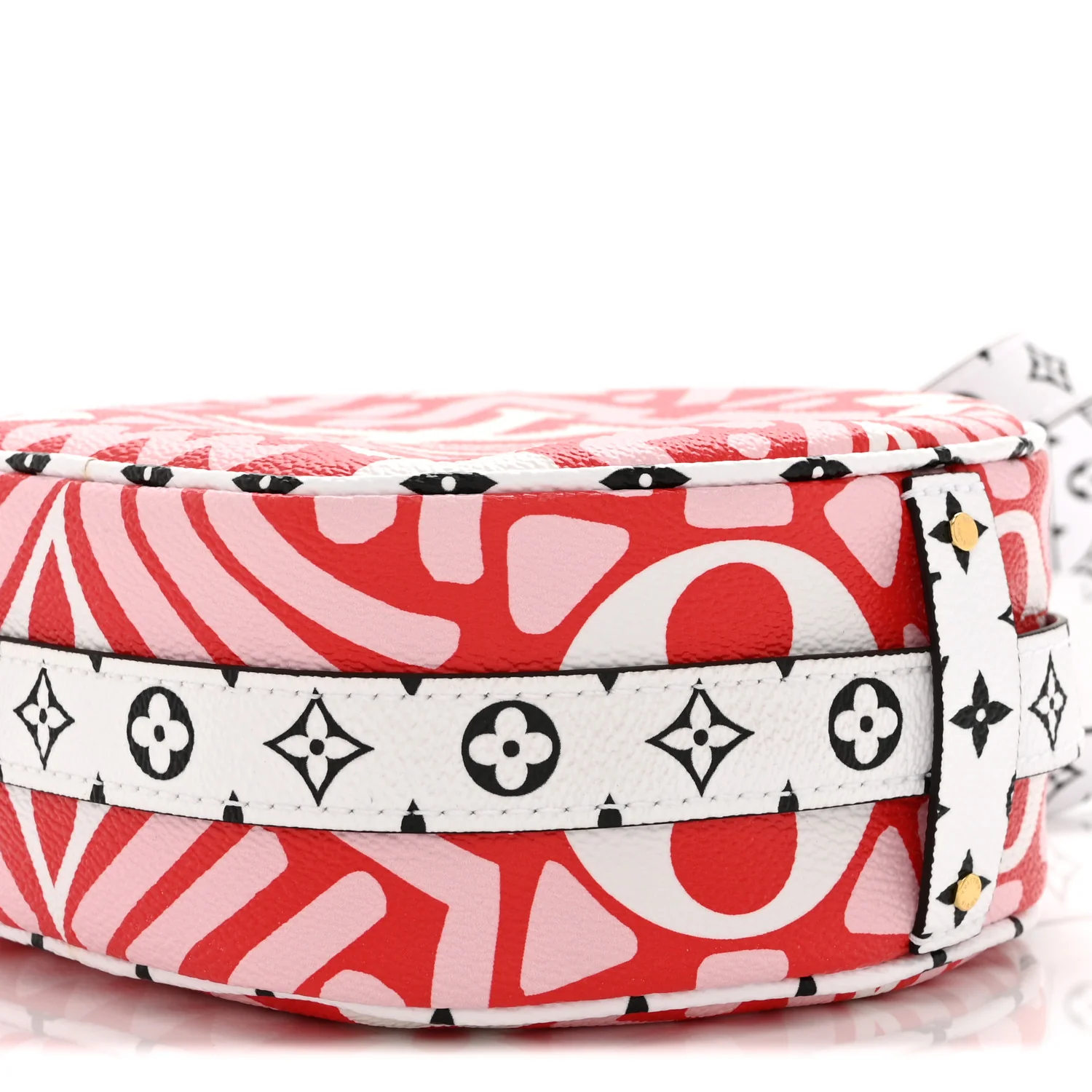 Monogram Giant Crafty Boite Chapeau Souple PM Rouge Rose Creme - Image 9