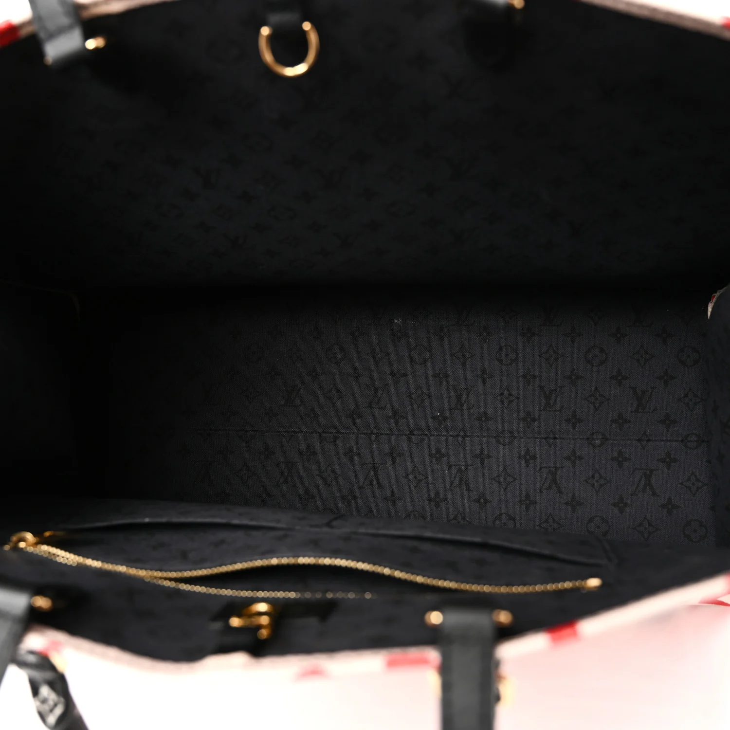 Monogram Giant Crafty Onthego GM Creme Rouge Black - Image 5