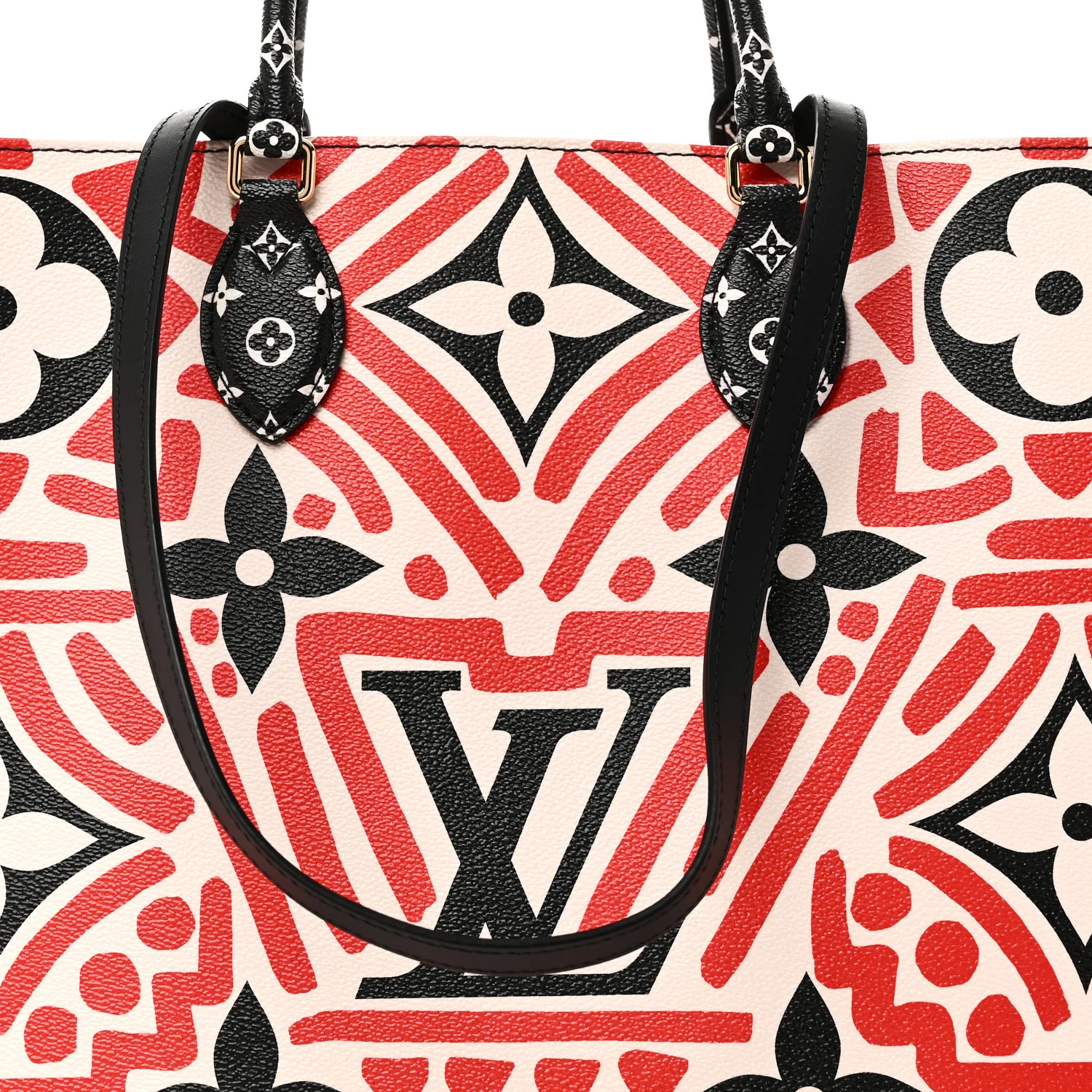 Monogram Giant Crafty Onthego GM Creme Rouge Black - Image 7