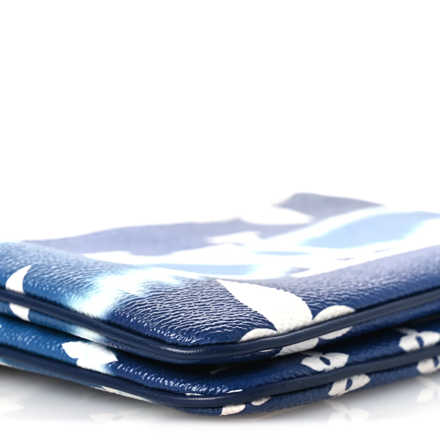 Monogram Giant Escale Double Zip Pochette Blue - Image 7