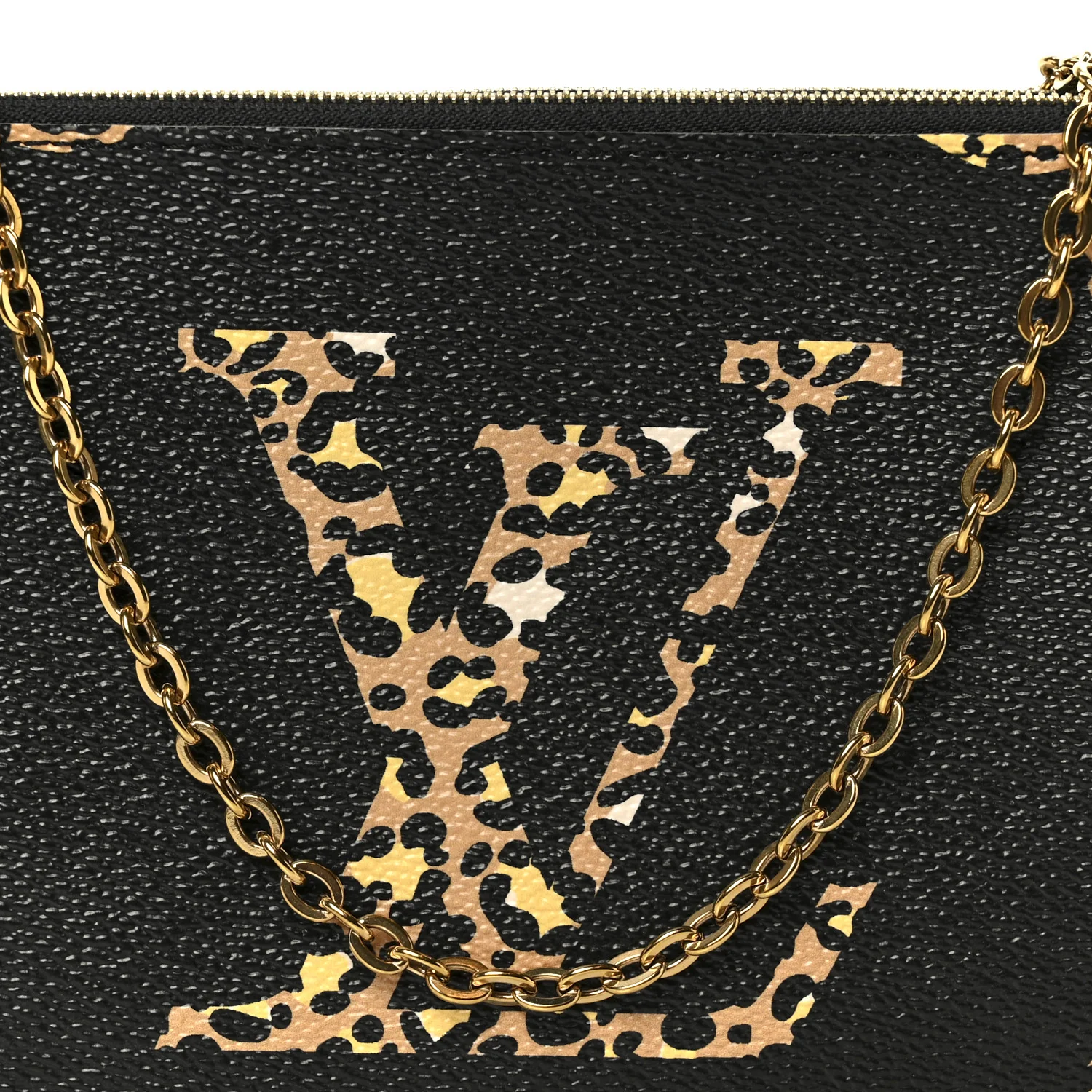 Monogram Giant Jungle Pochette Double Zip Black - Image 10