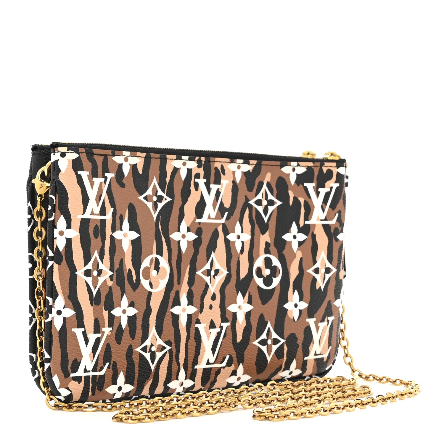 Monogram Giant Jungle Pochette Double Zip Black - Image 3