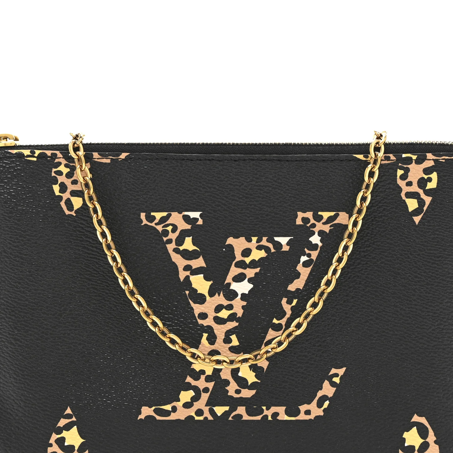 Monogram Giant Jungle Pochette Double Zip Black - Image 8