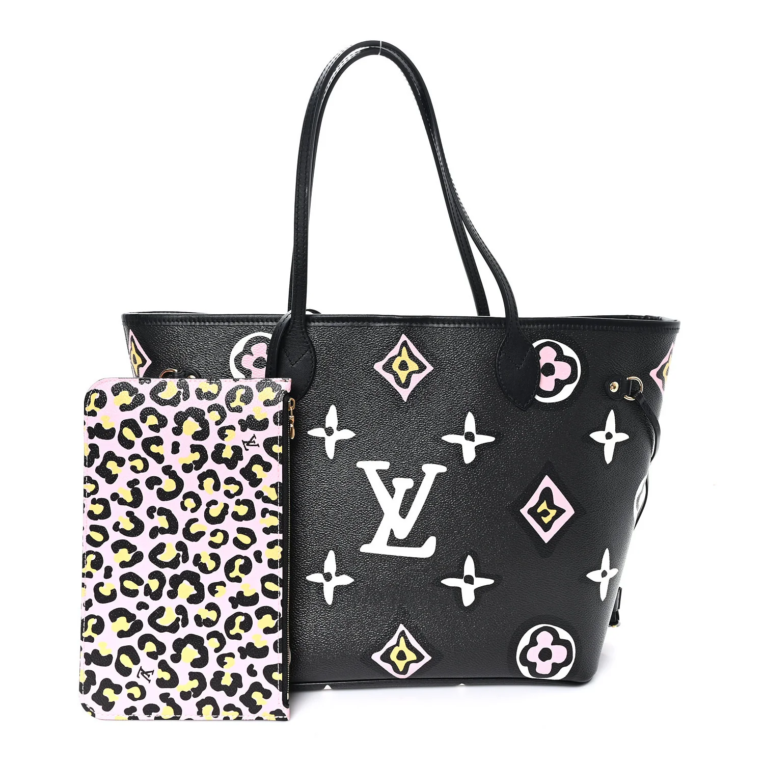 Monogram Giant Wild at Heart Neverfull MM Black - Image 3
