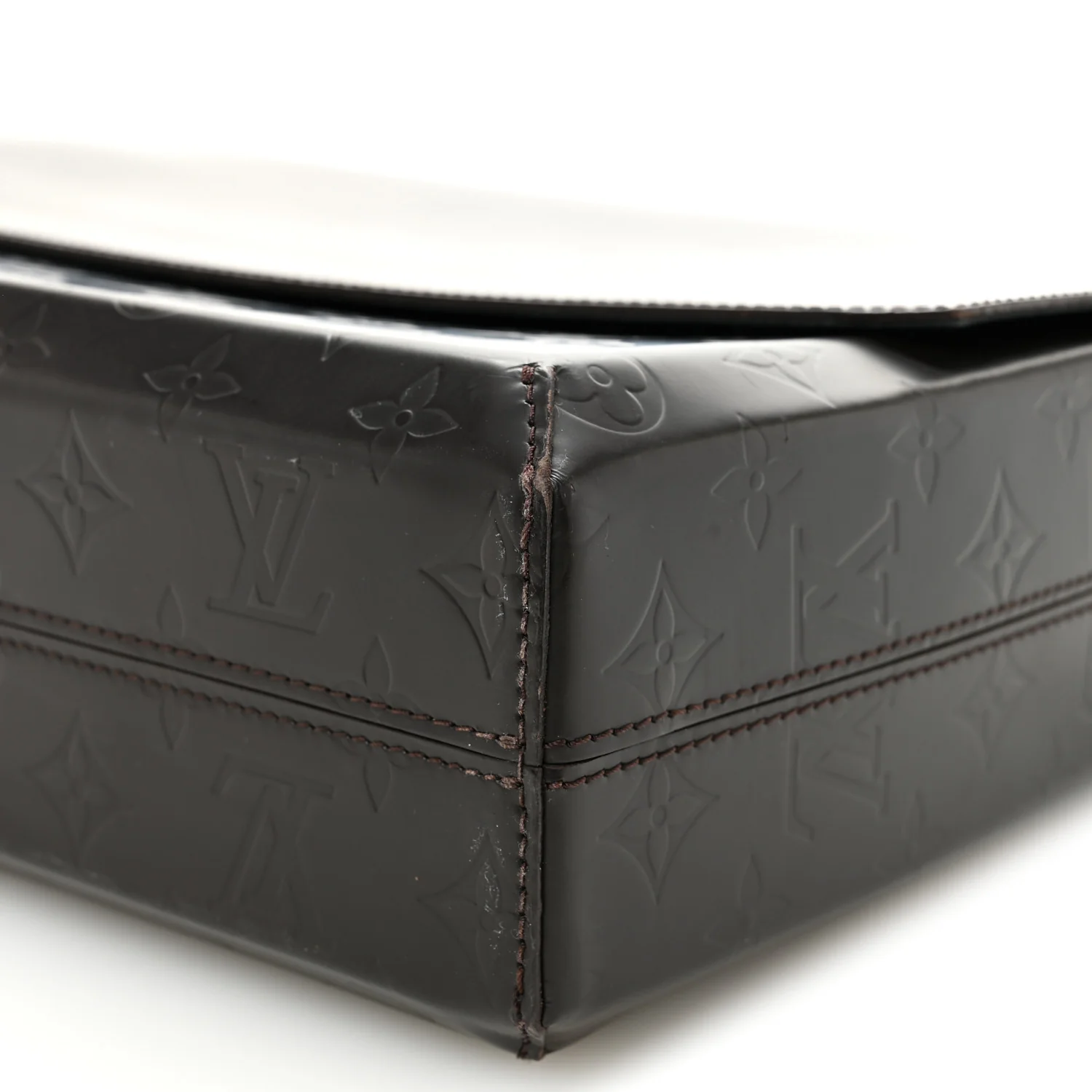 Monogram Glace Fonzie Messenger Bag Cafe - Image 9