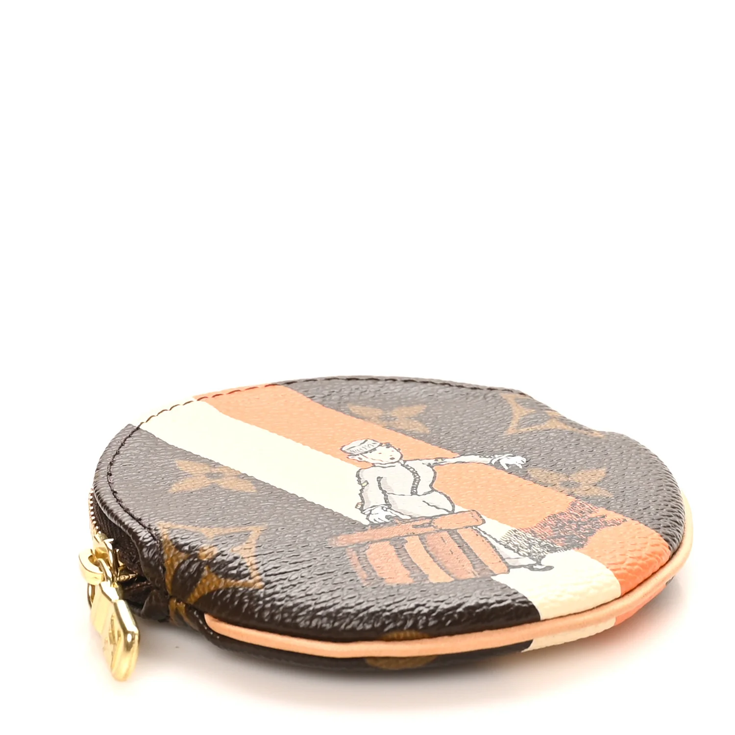 Monogram Groom Round Coin Purse - Image 7