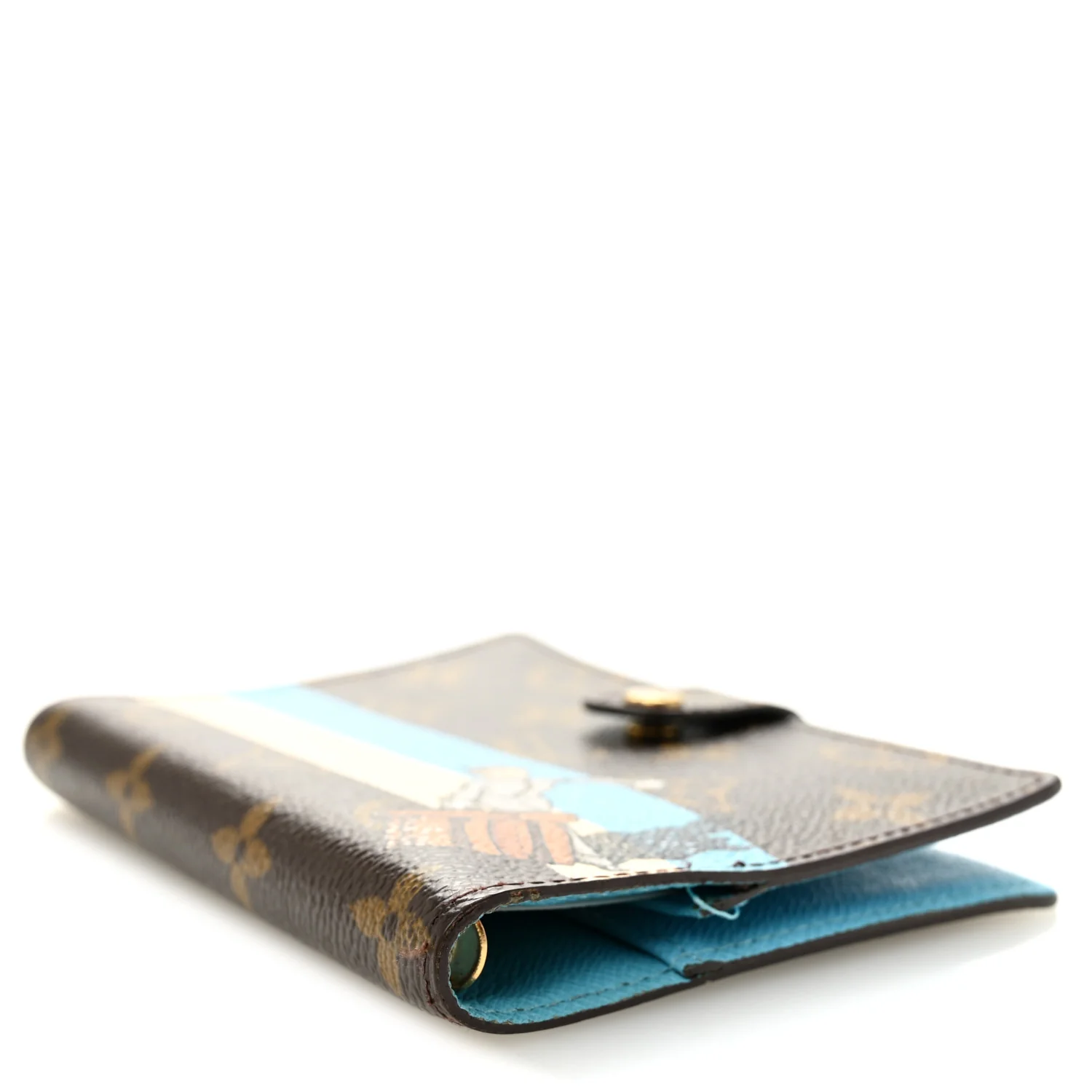 Monogram Groom Small Ring Agenda Cover Blue - Image 4