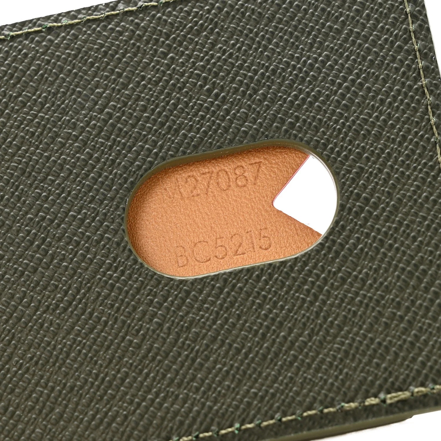 Monogram Heritage Magnetic Card Holder Khaki - Image 5