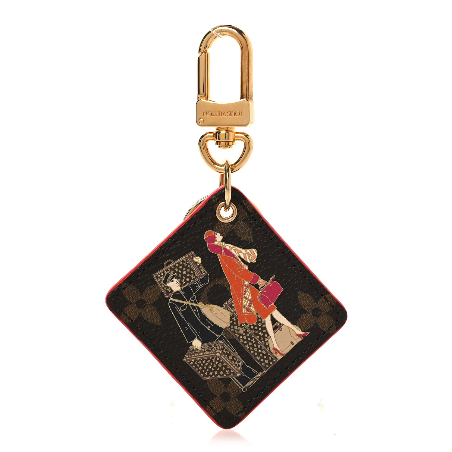 Monogram Illustre Groom Bag Charm Key Ring