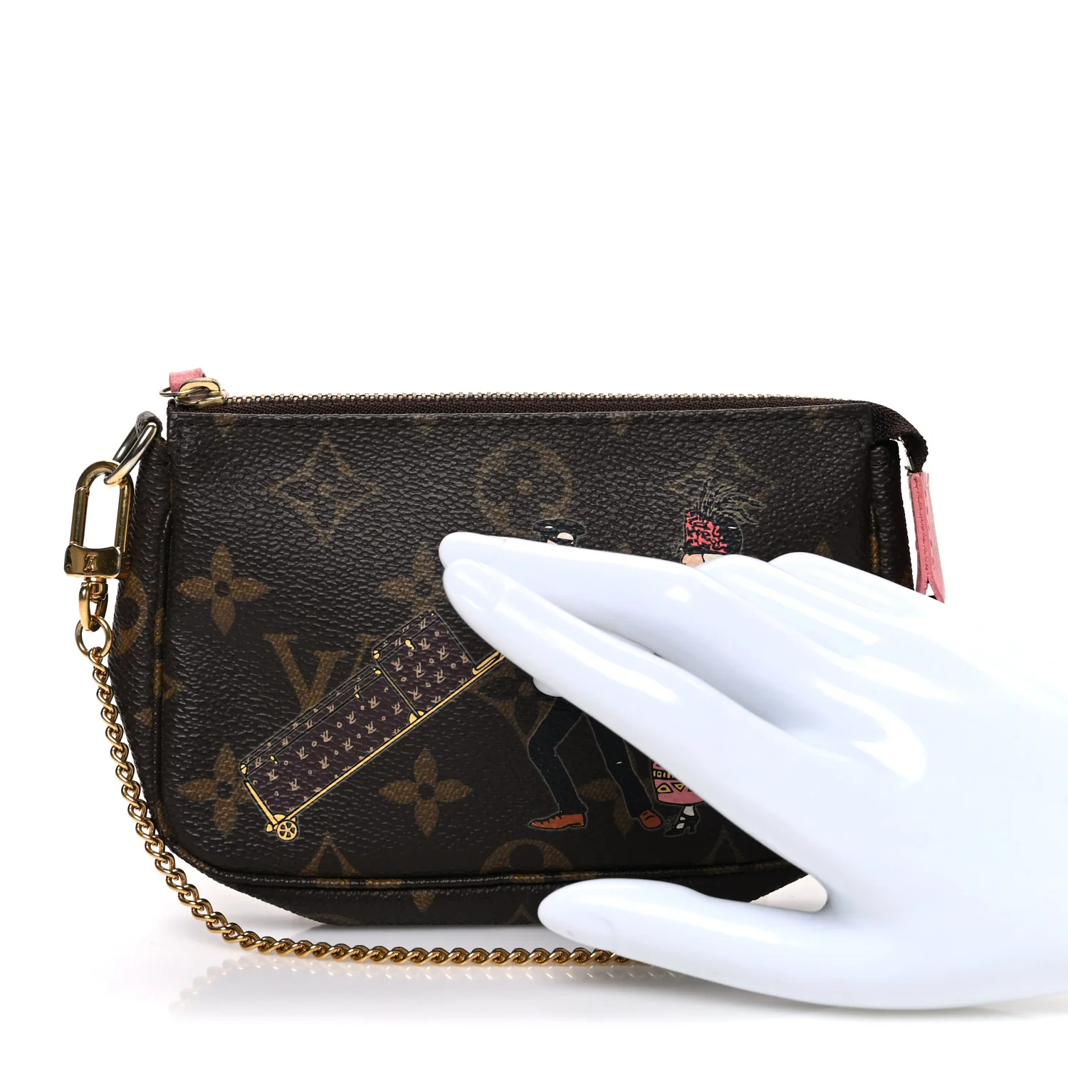 Monogram Illustre Mini Pochette Accessories Rose - Image 2