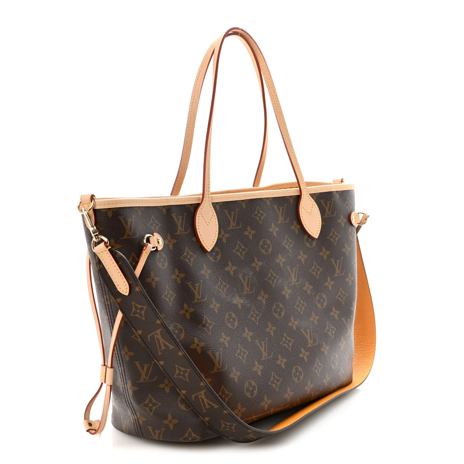 Monogram Inside Out Neverfull Bandouliere MM Jaune Safran - Image 3