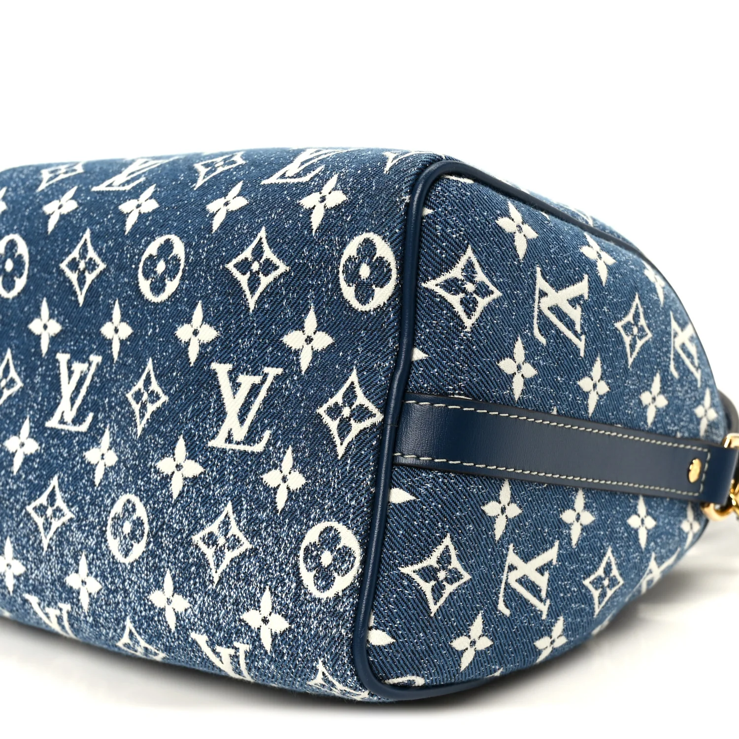 Monogram Jacquard Denim Speedy Bandouliere 25 Bleu - Image 11