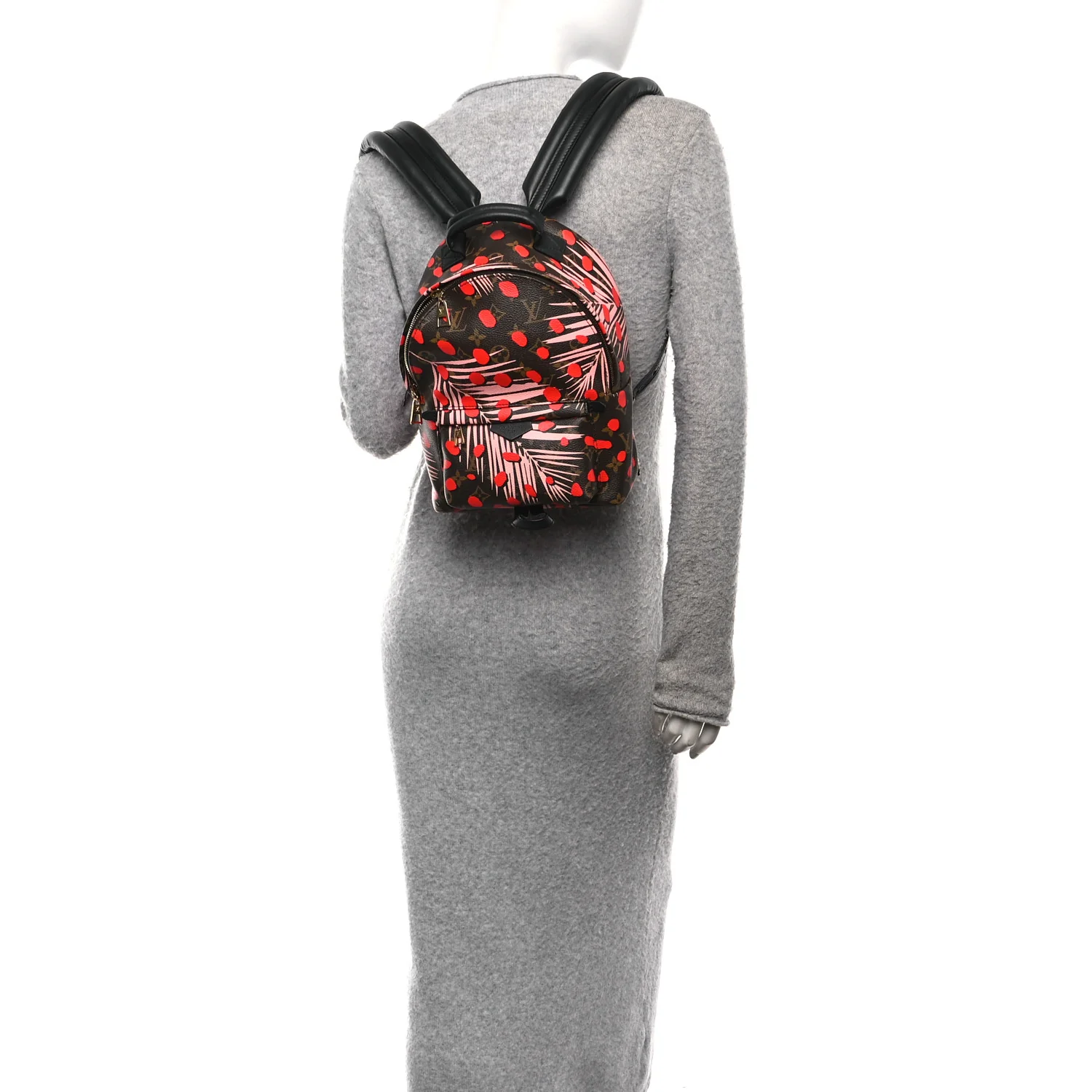 Monogram Jungle Dots Palm Springs Backpack PM Sugar Pink Poppy - Image 2