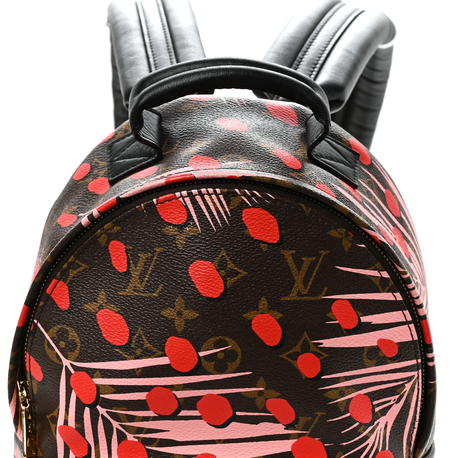 Monogram Jungle Dots Palm Springs Backpack PM Sugar Pink Poppy - Image 8