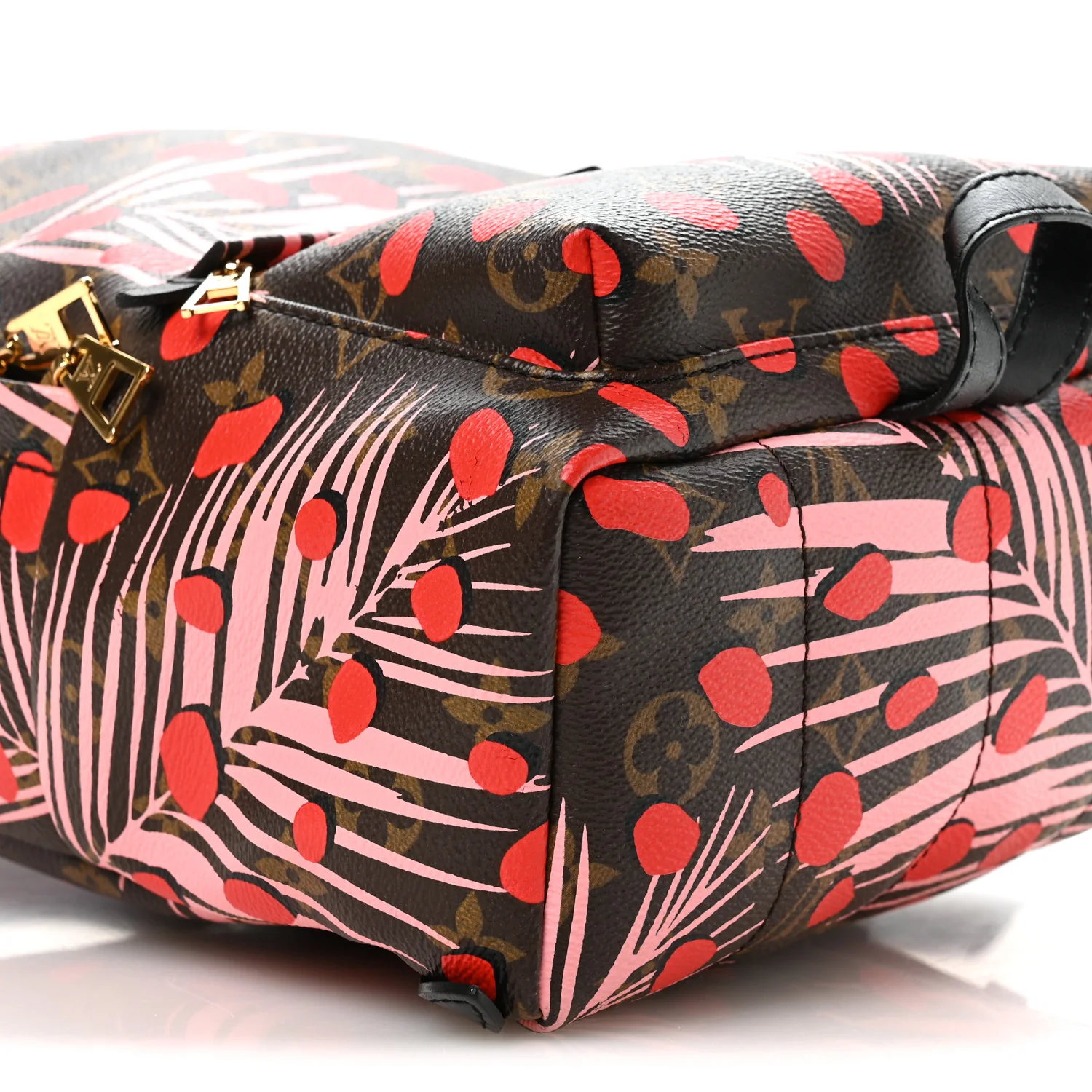 Monogram Jungle Dots Palm Springs Backpack PM Sugar Pink Poppy - Image 9