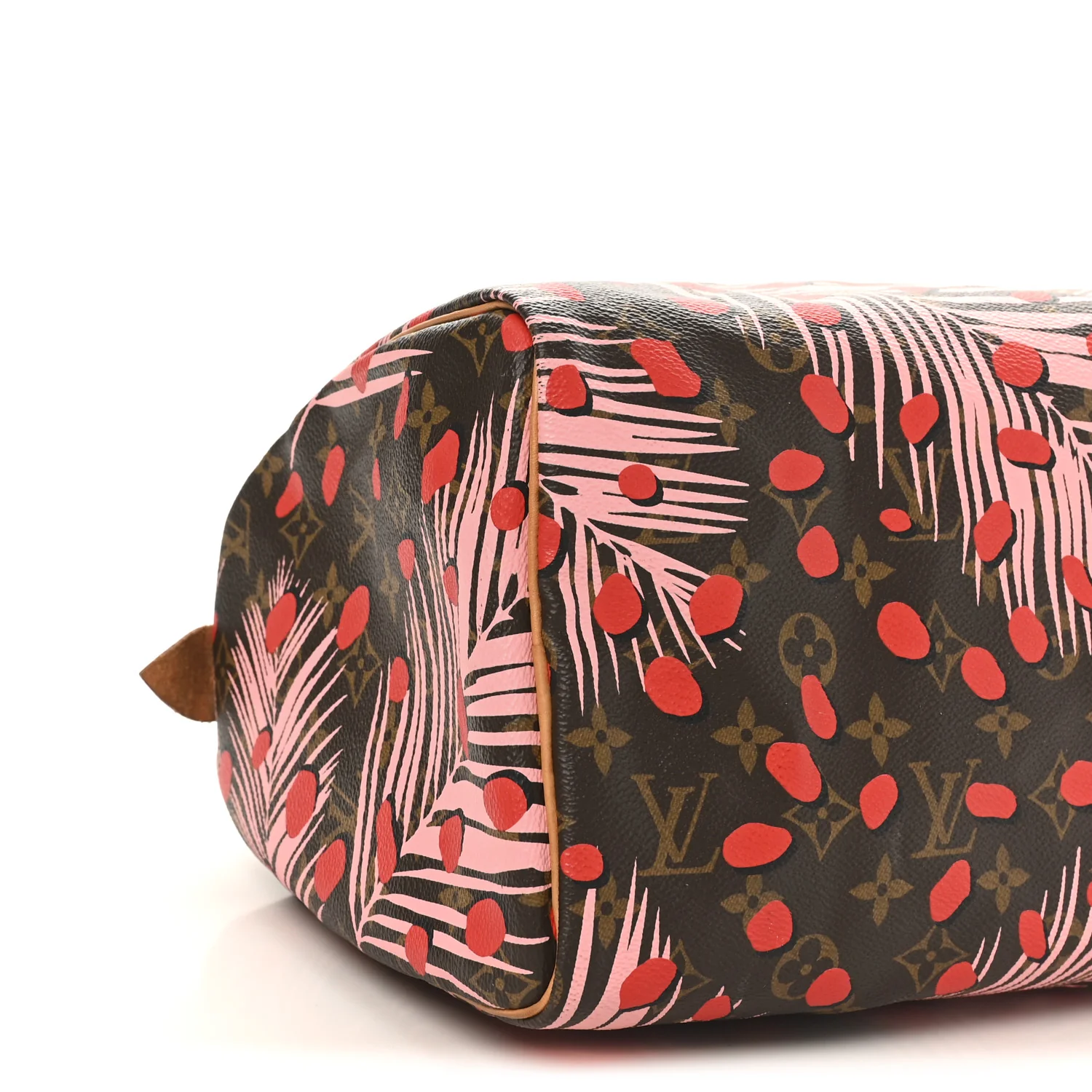 Monogram Jungle Dots Speedy 30 Sugar Pink Poppy - Image 9