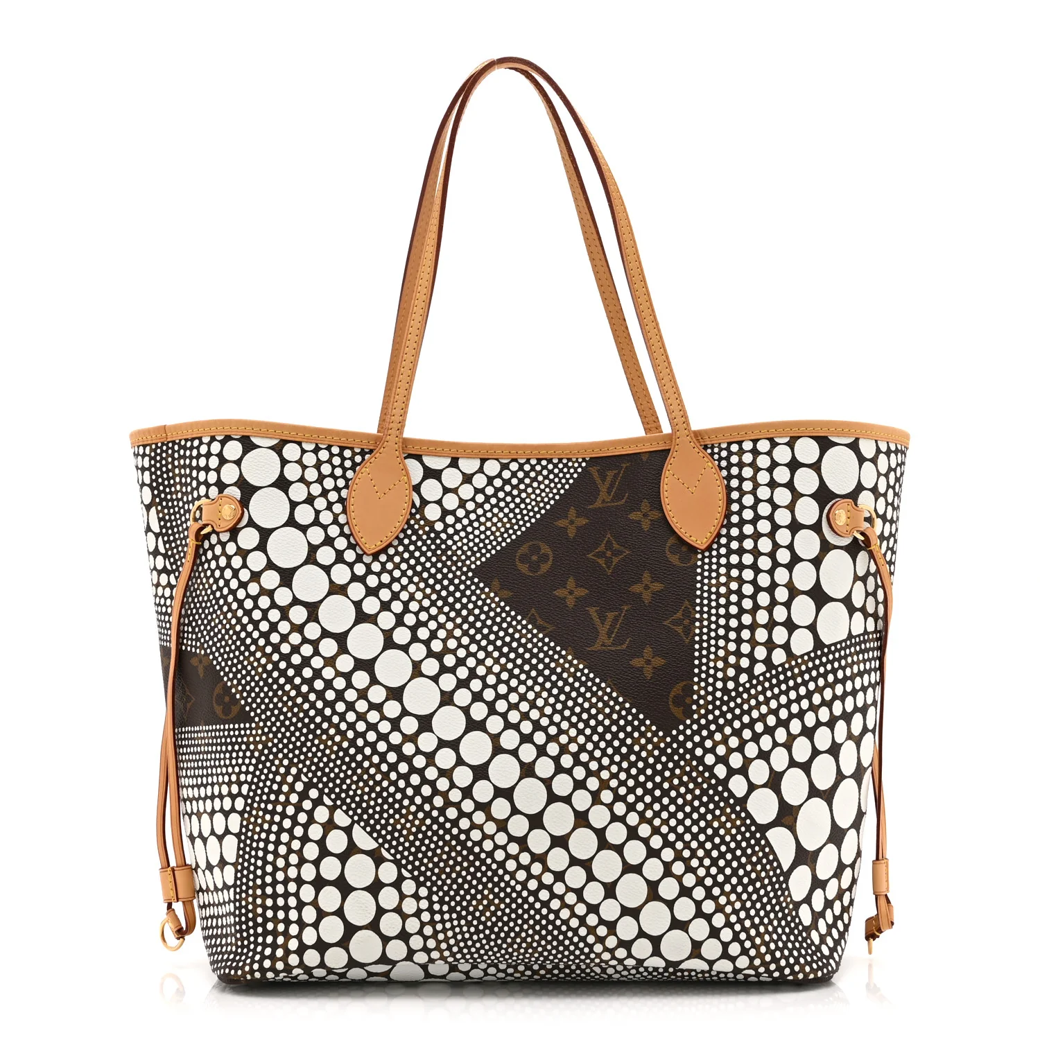 Monogram Kusama Waves Neverfull MM White