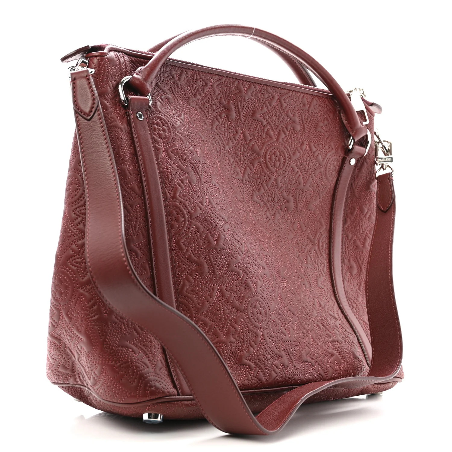 Monogram Lambskin Antheia Ixia MM Fuchsia - Image 3