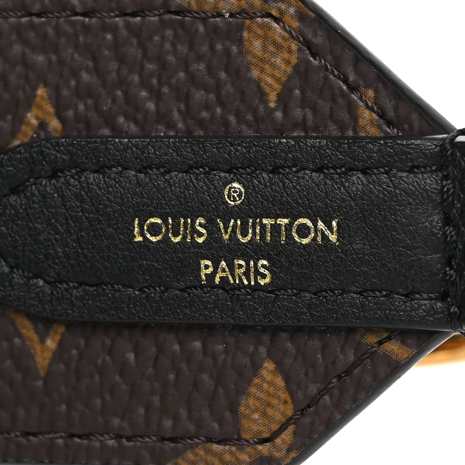 Monogram Letter Bandouliere Shoulder Strap Black - Image 3