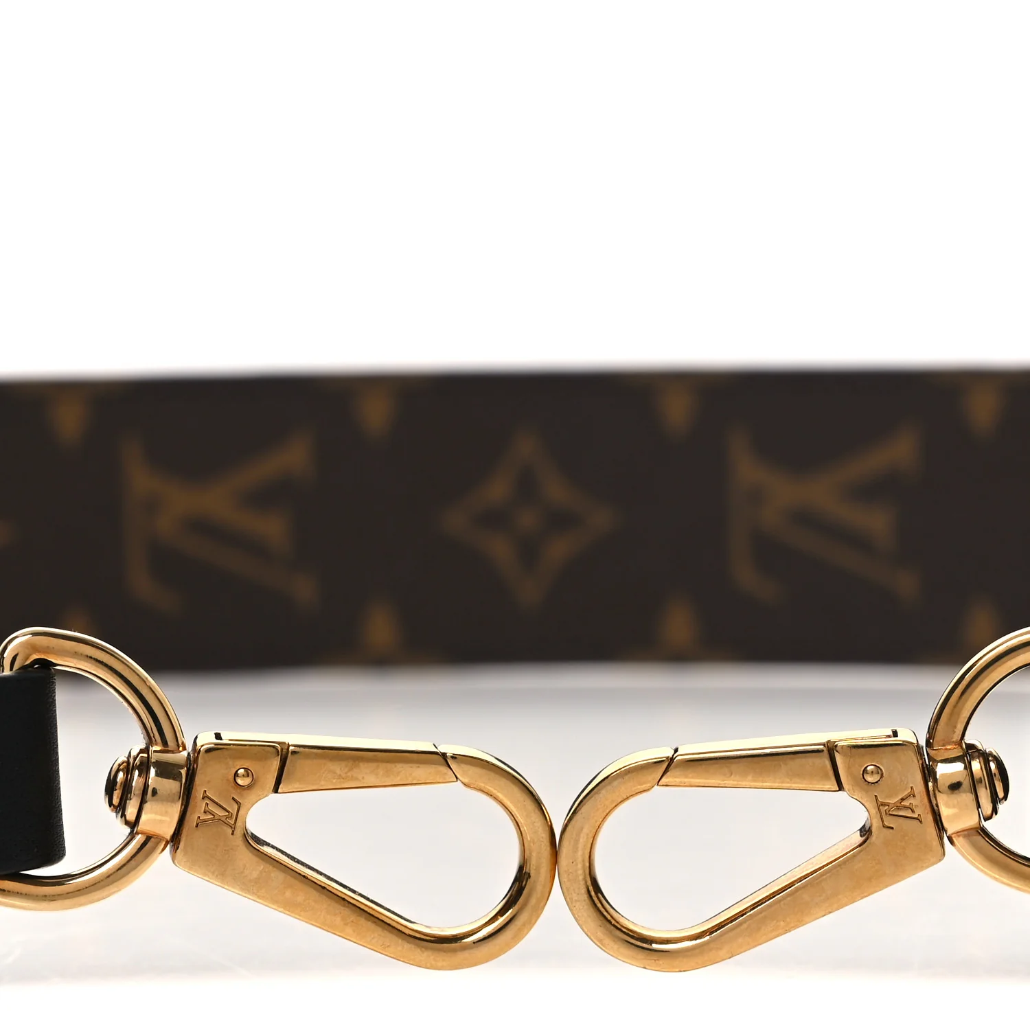 Monogram Letter Bandouliere Shoulder Strap Black - Image 5