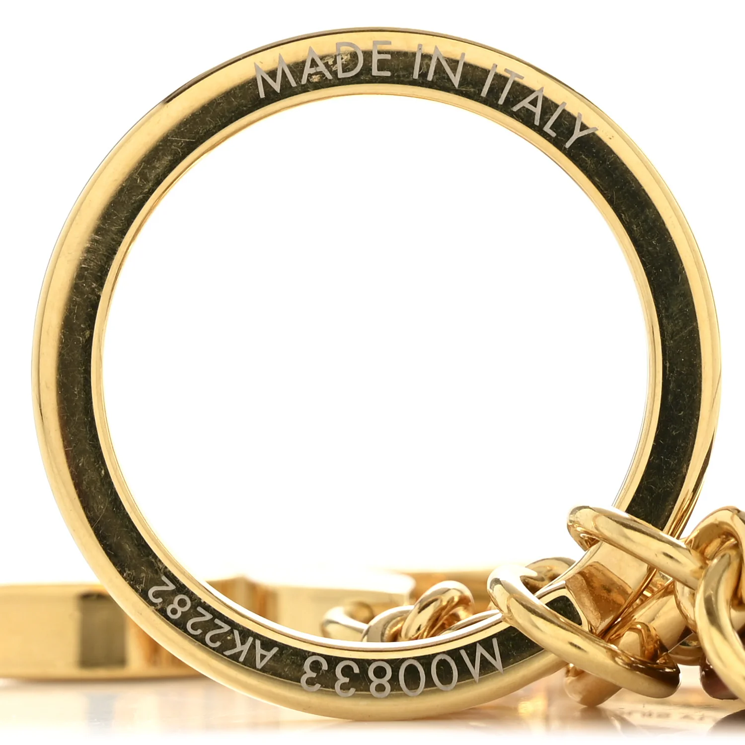 Monogram LV For You And Me Bag Charm Key Holder Gold - Image 4