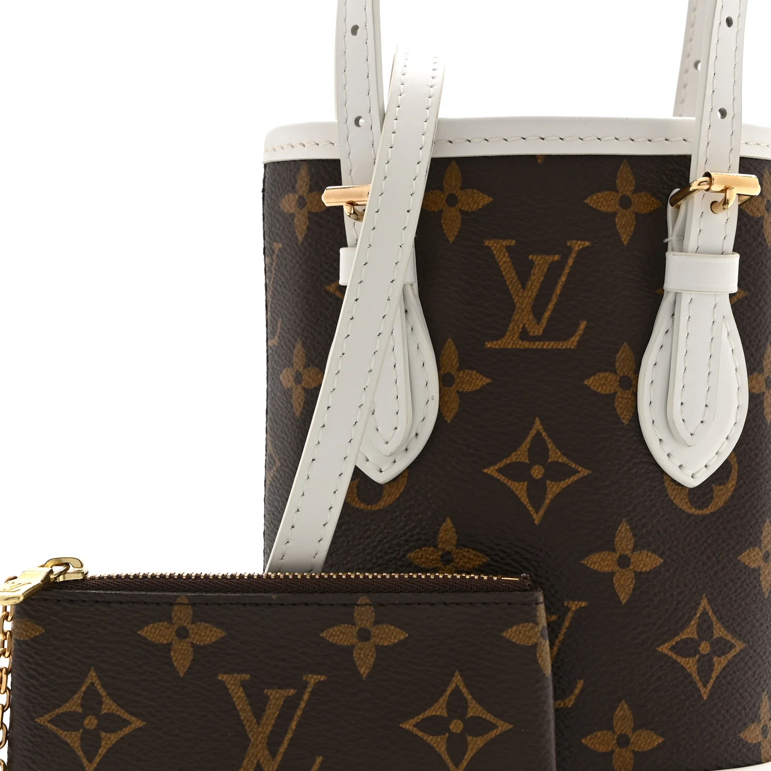 Monogram LV Match Nano Bucket Bag White - Image 8