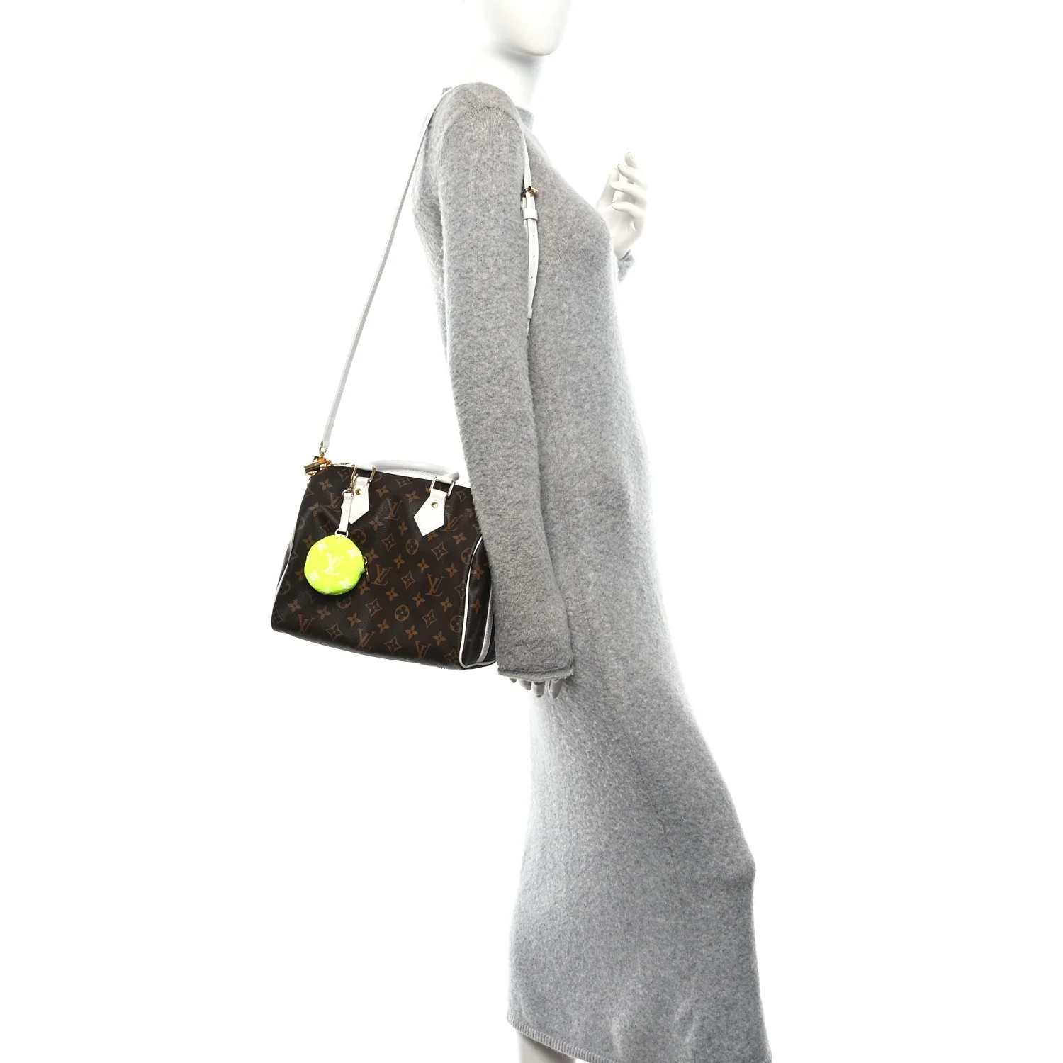 Monogram LV Match Speedy Bandouliere 25 White - Image 2