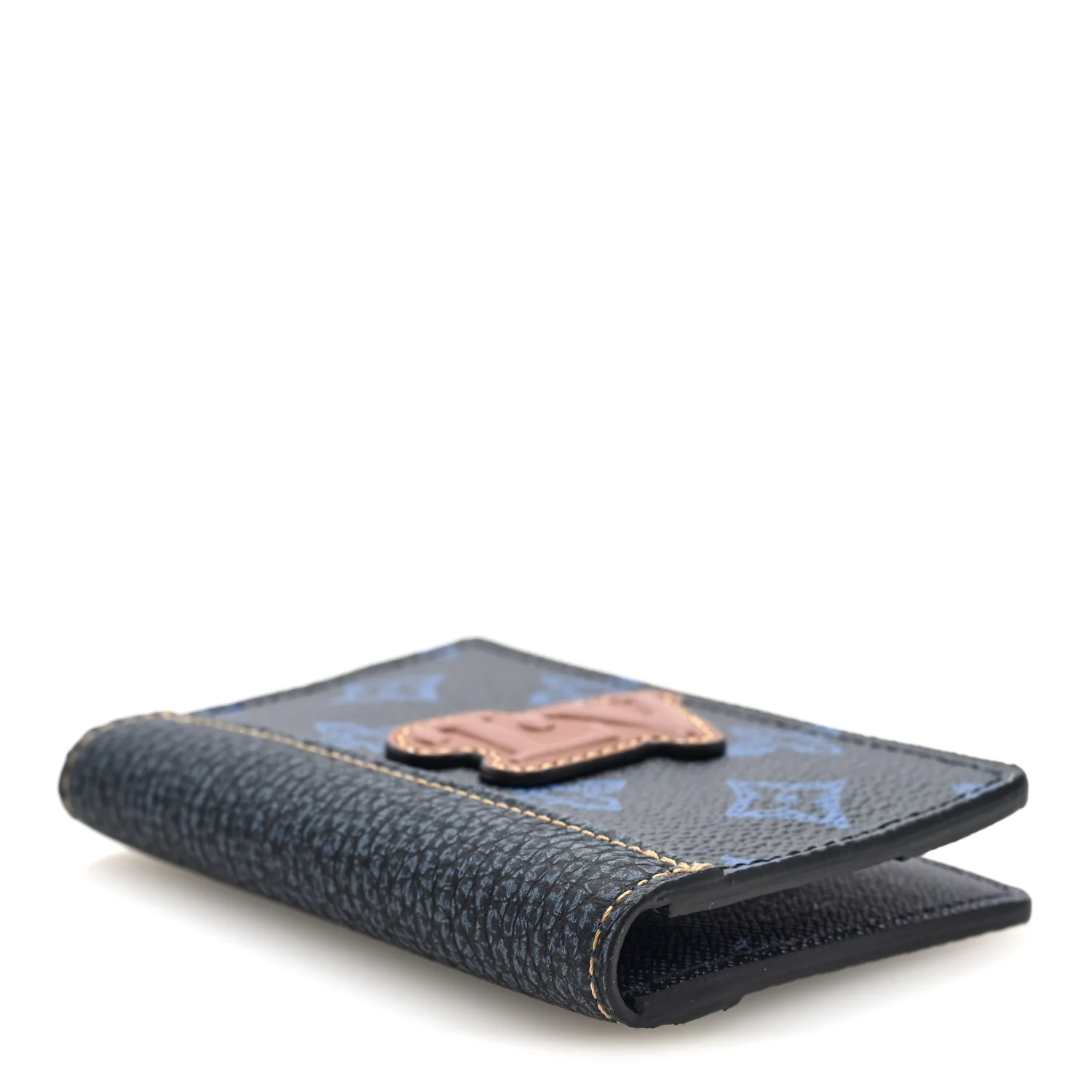 Monogram LV Record Pocket Organizer NM Blue - Image 4