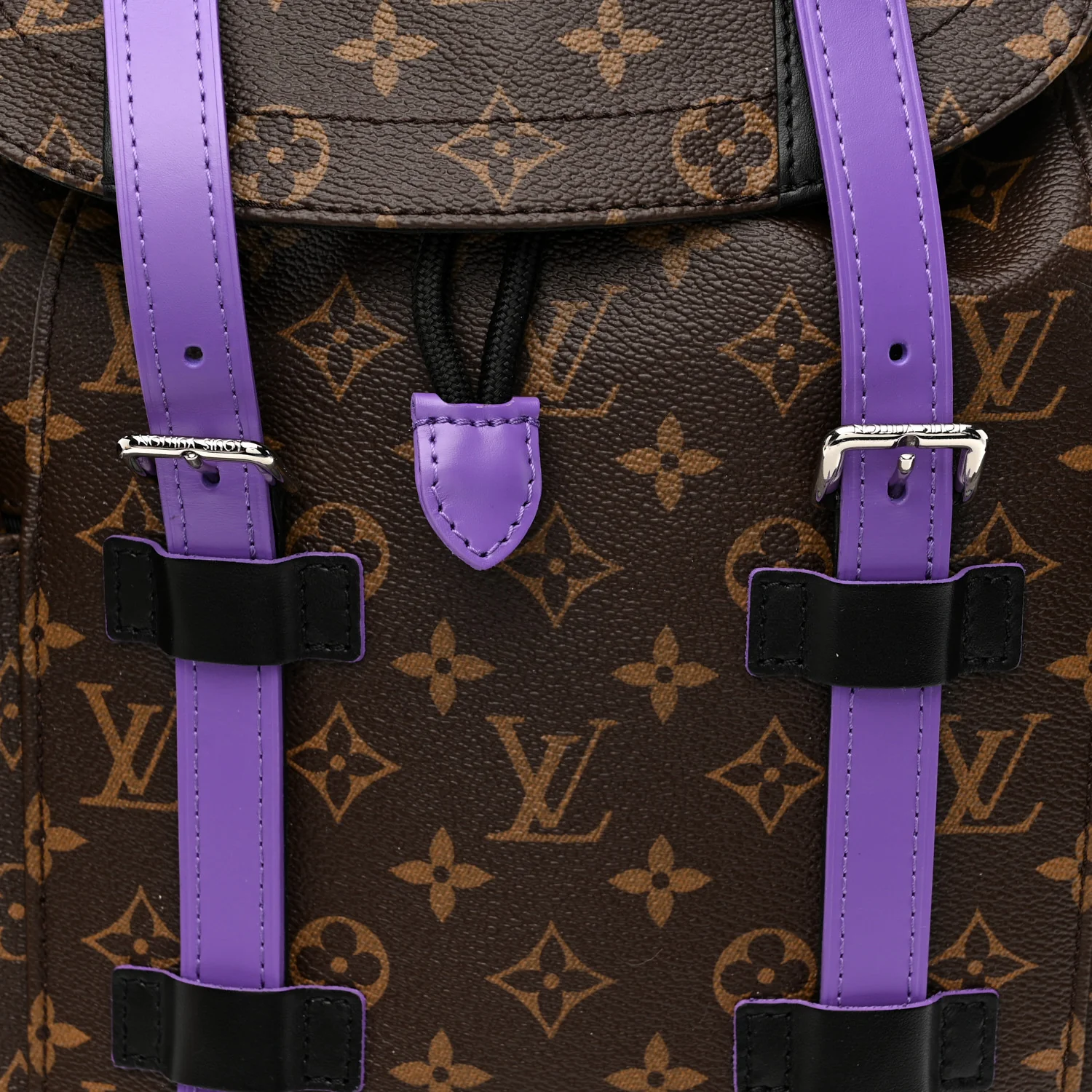 Monogram Macassar Christopher MM Backpack Purple - Image 6