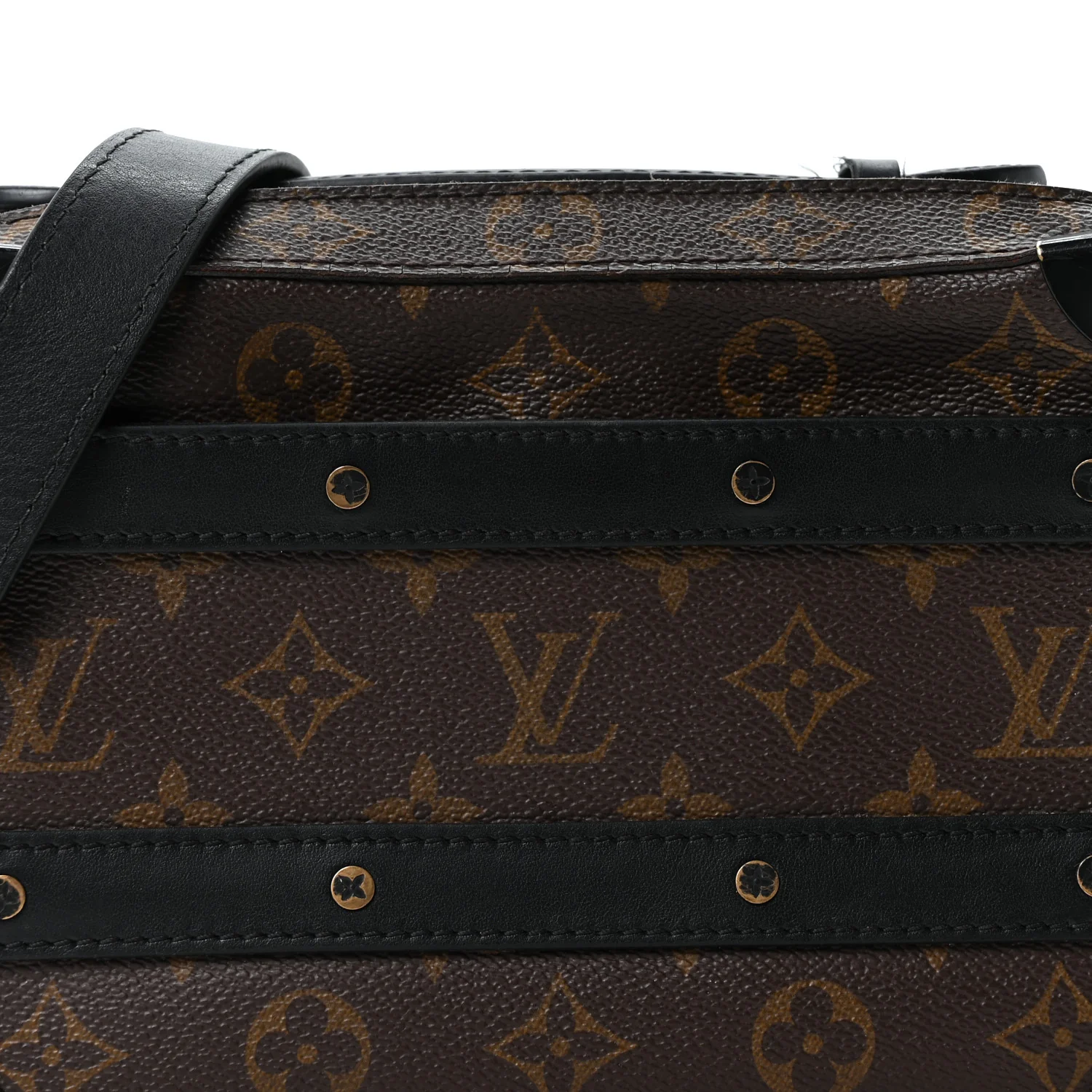 Monogram Macassar Handle Soft Trunk Black - Image 8