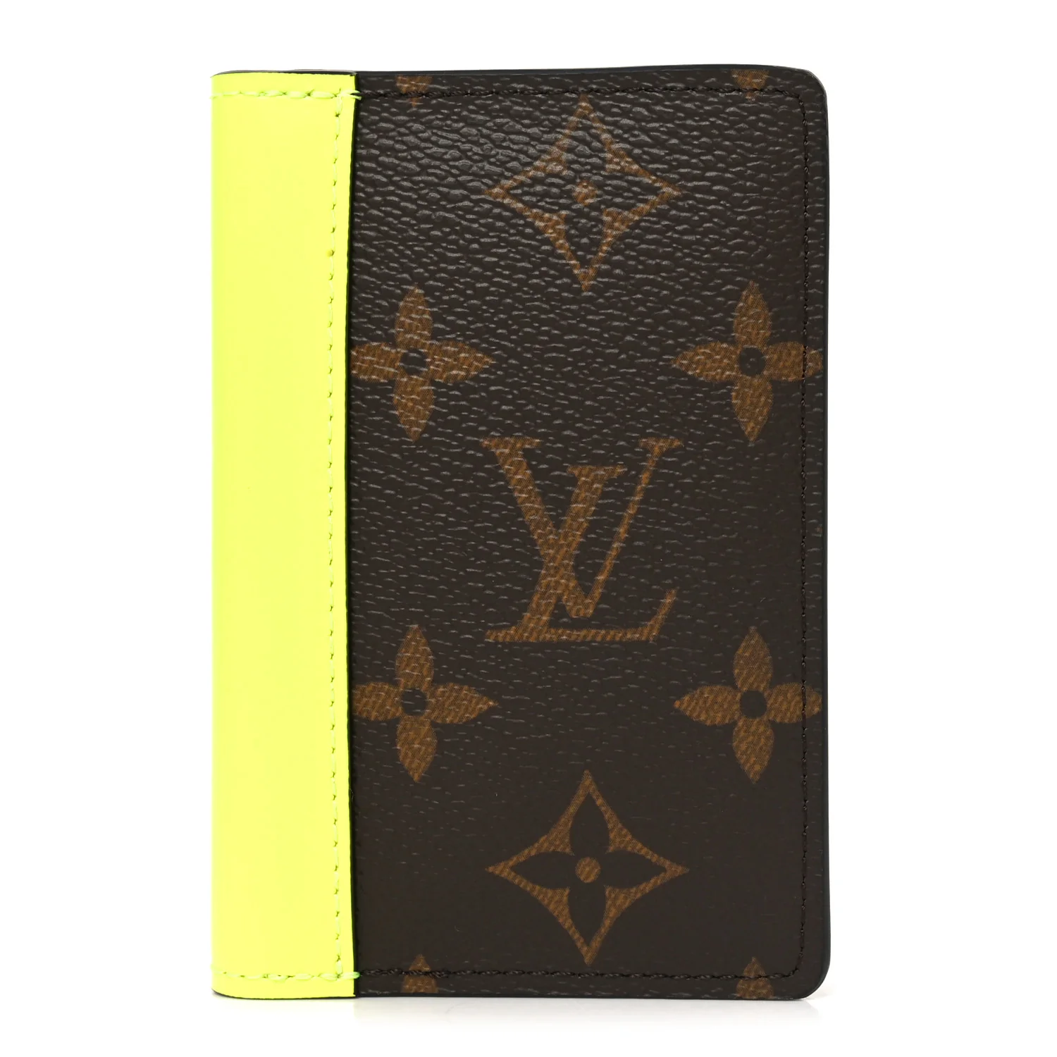 Monogram Macassar Pocket Organizer NM Florescent Yellow