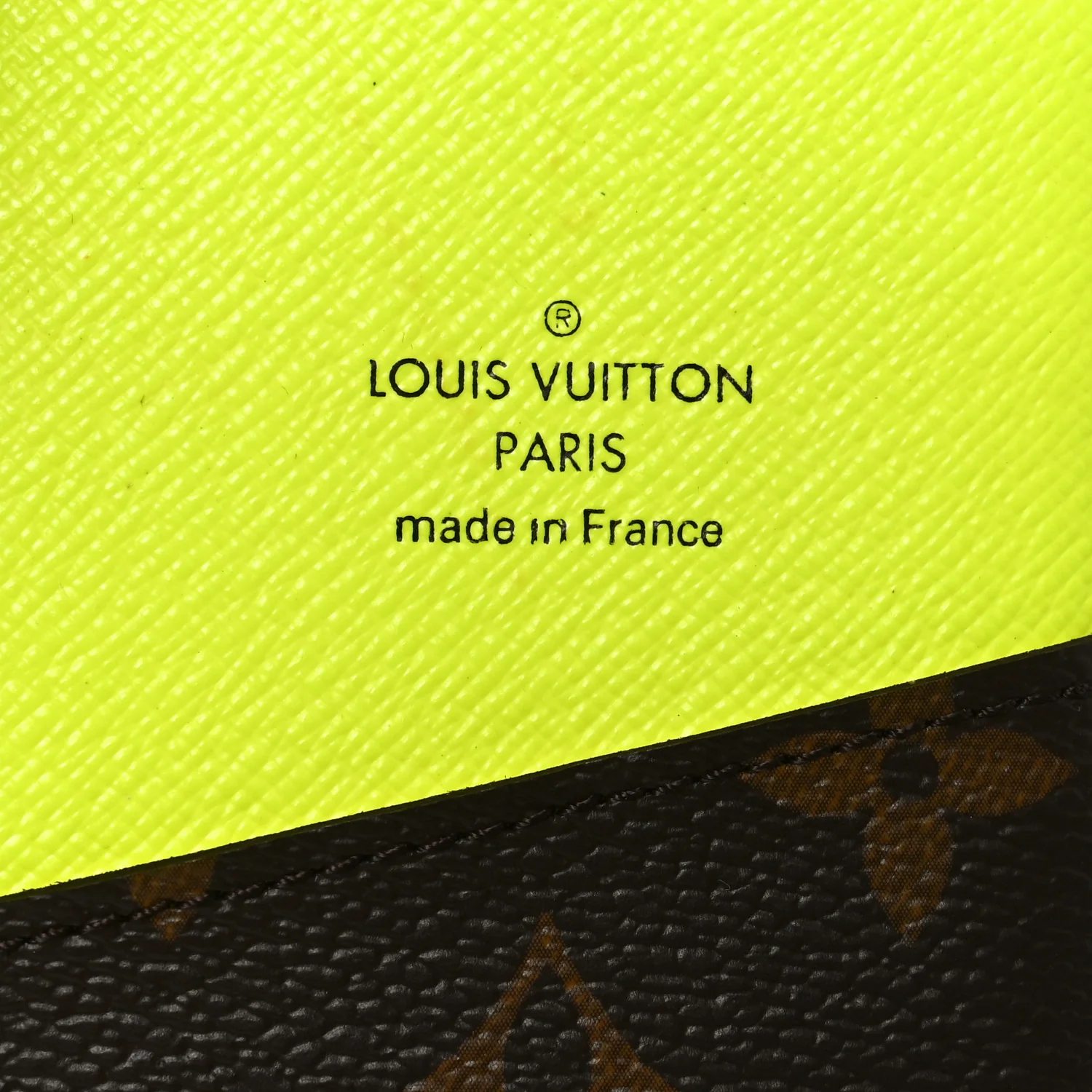 Monogram Macassar Pocket Organizer NM Florescent Yellow - Image 6
