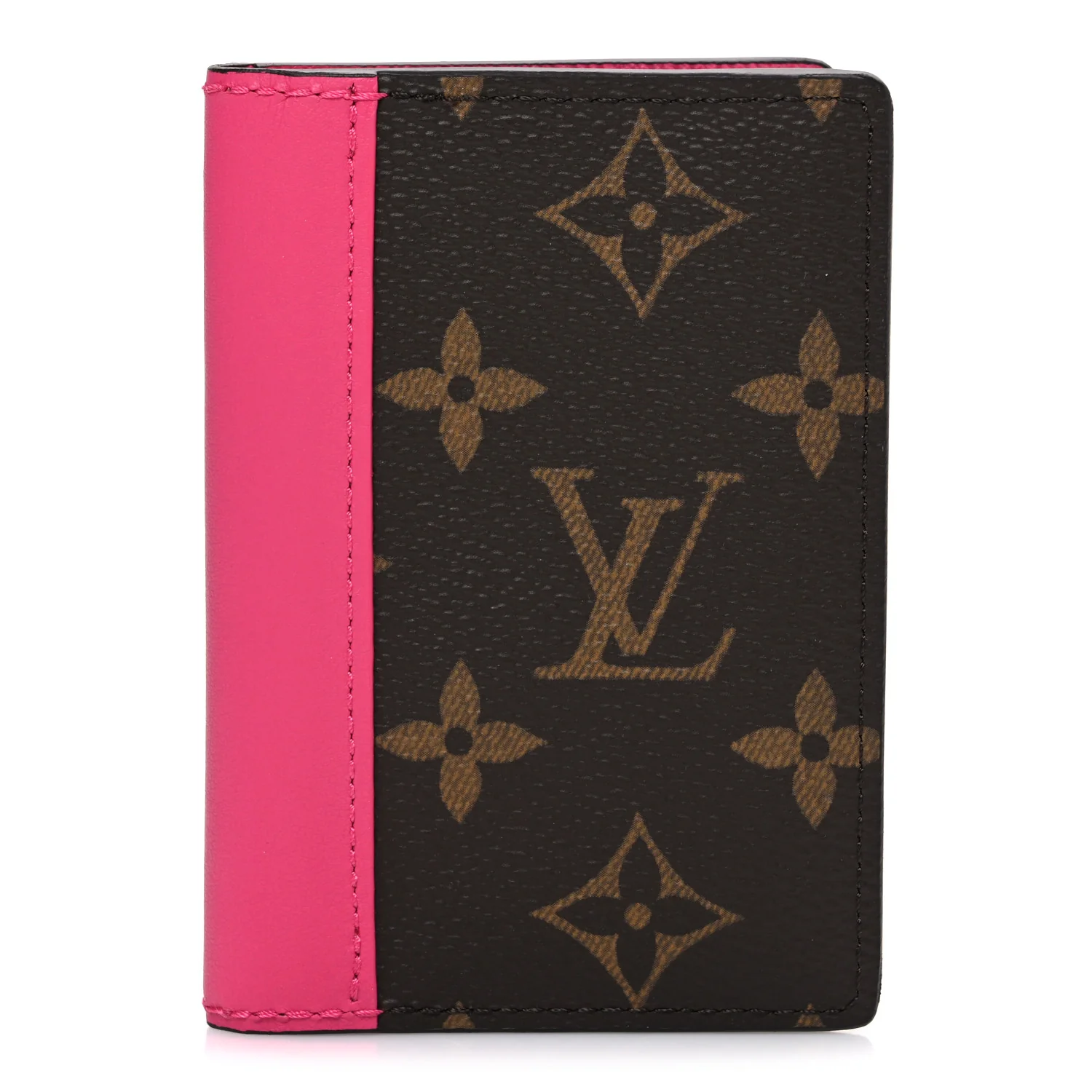 Monogram Macassar Pocket Organizer NM Fuchsia