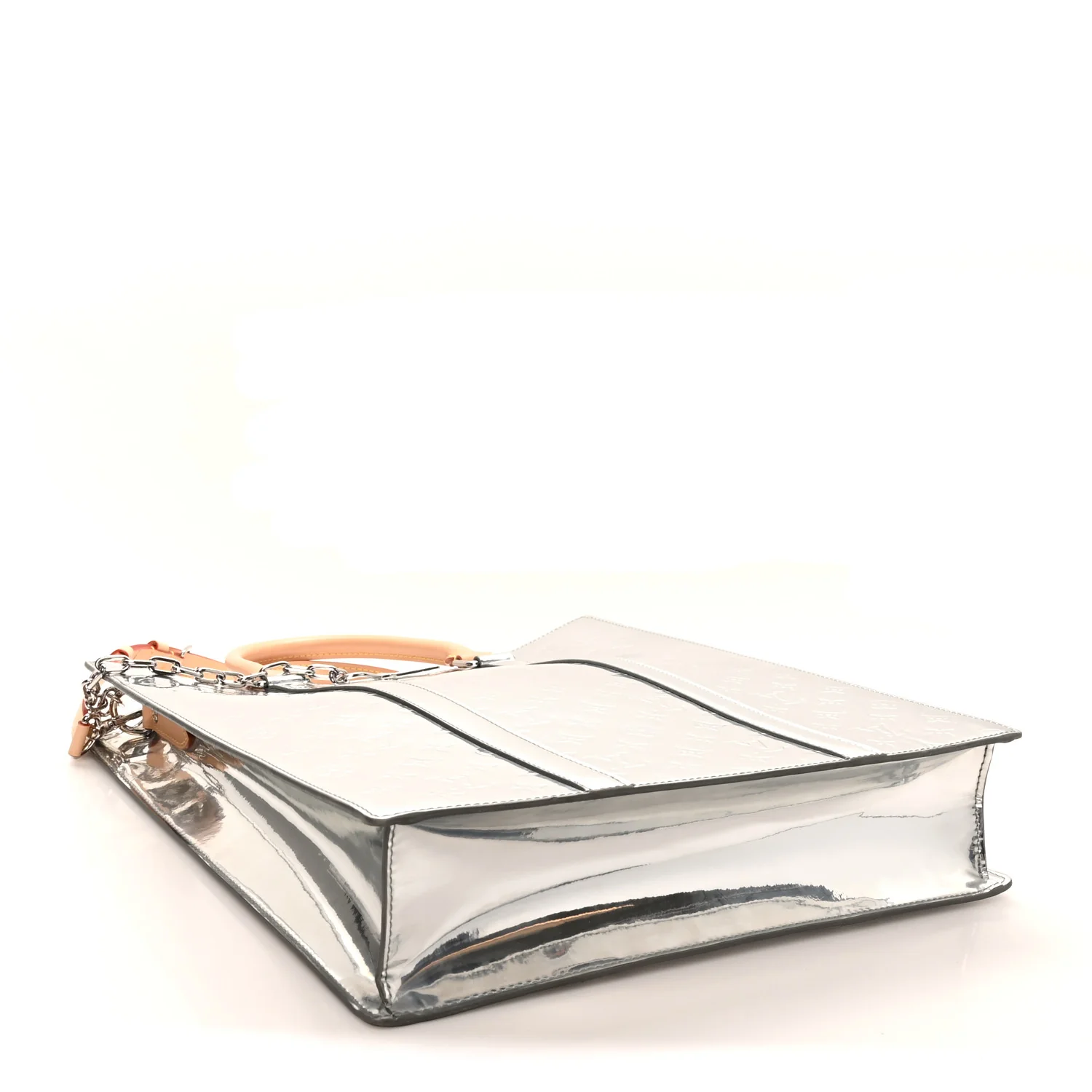 Monogram Mirror Sac Plat NM Silver - Image 4