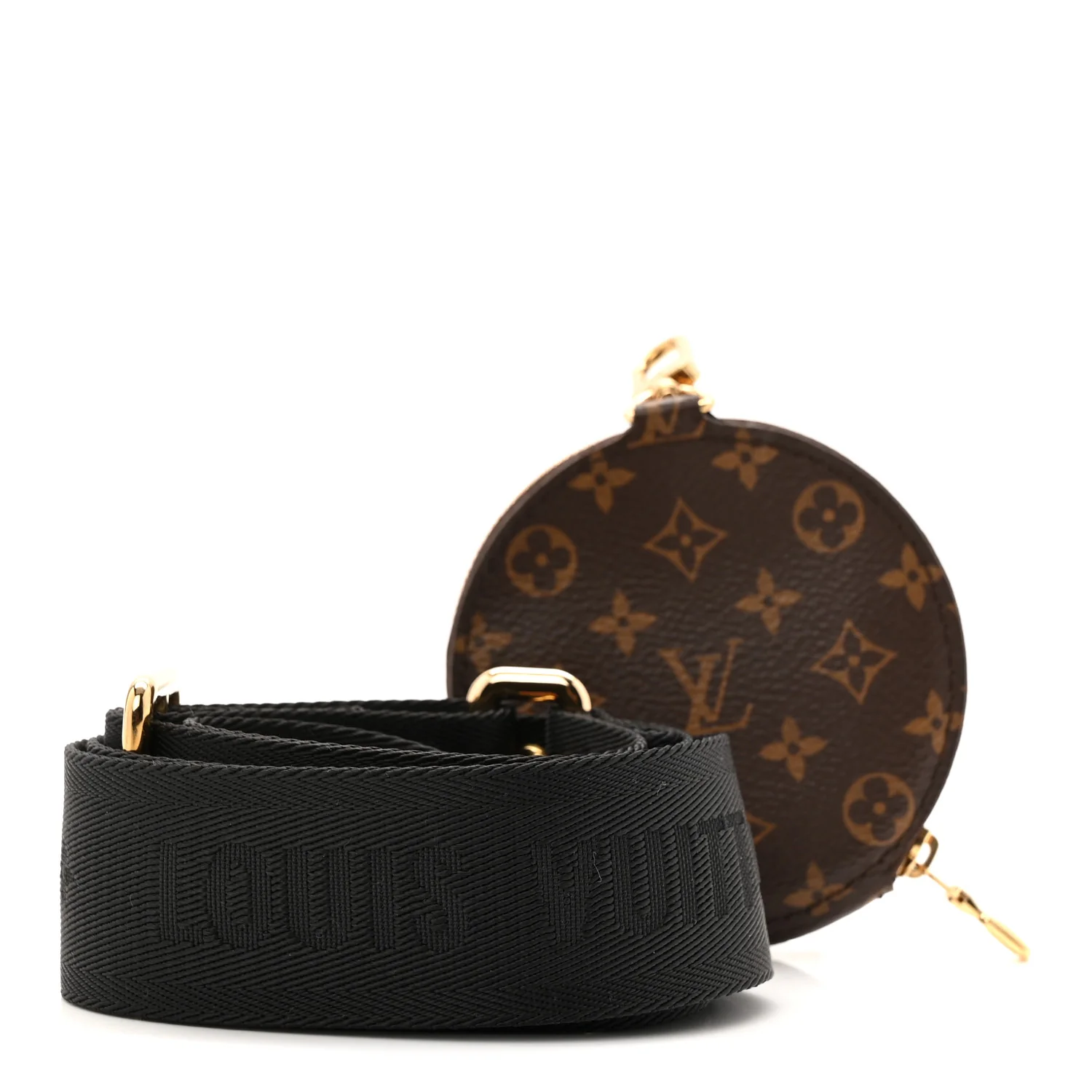 Monogram Multi Pochette Accessories Bandouliere Shoulder Strap Black - Image 2