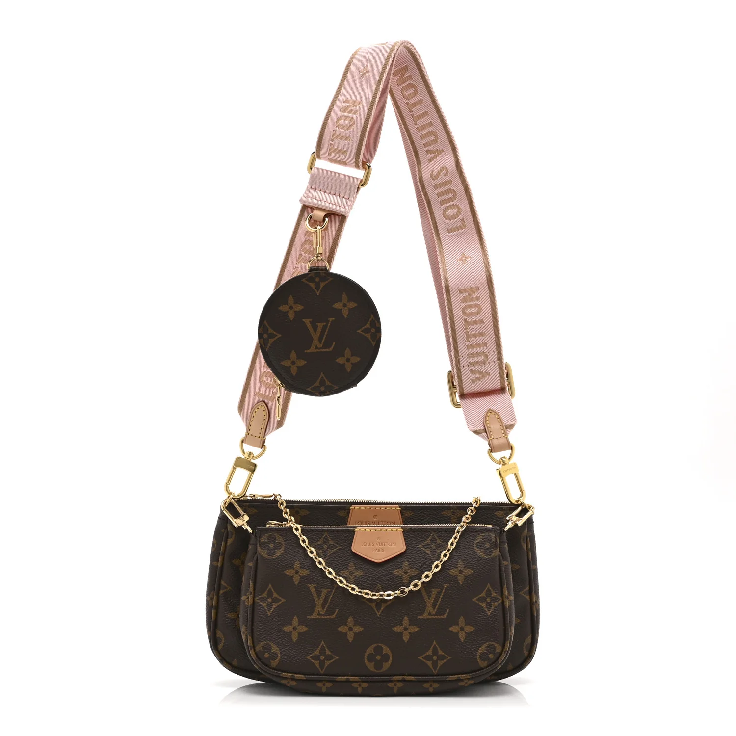 Monogram Multi Pochette Accessories Rose Clair