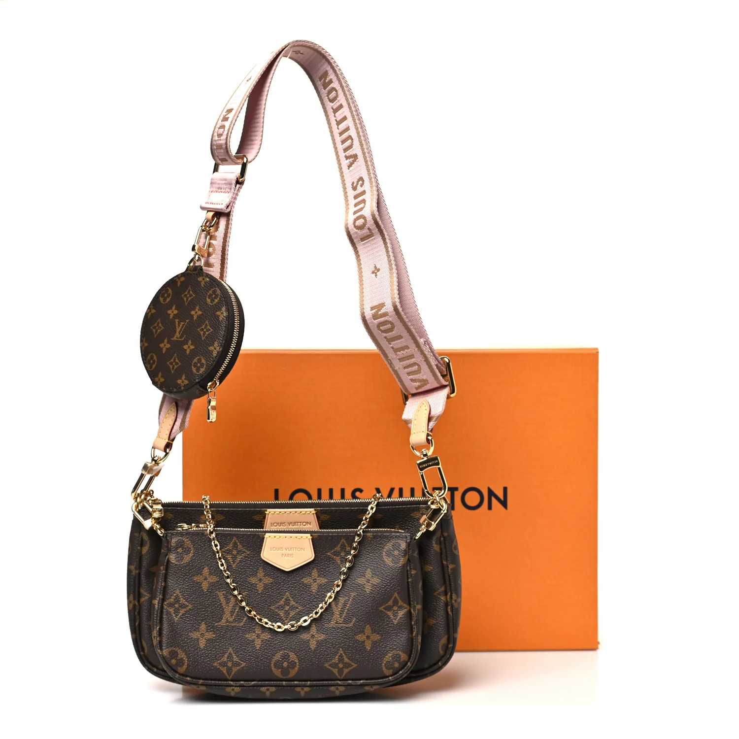 Monogram Multi Pochette Accessories Rose Clair - Image 11