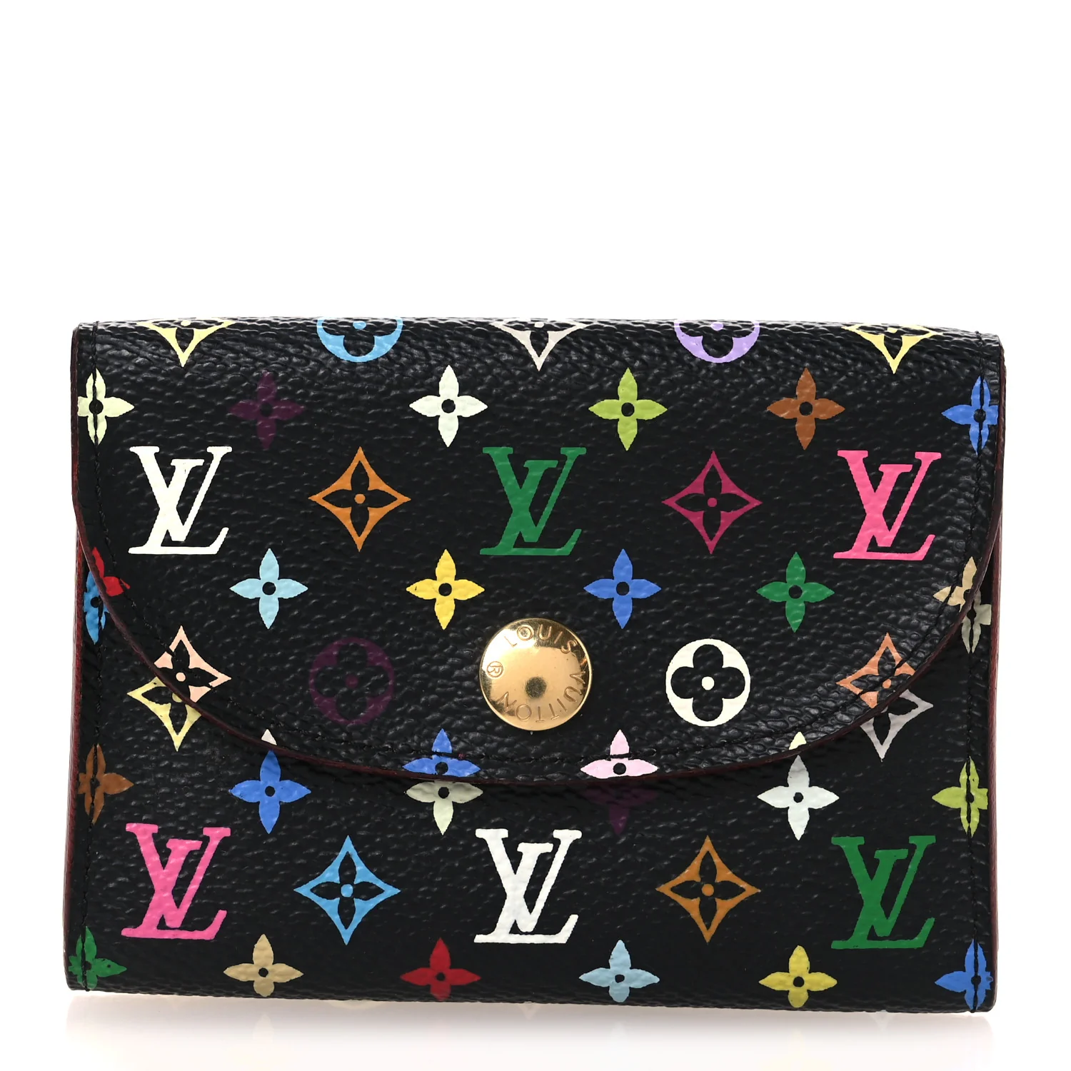 Monogram Multicolor Business Card Holder Black Grenade