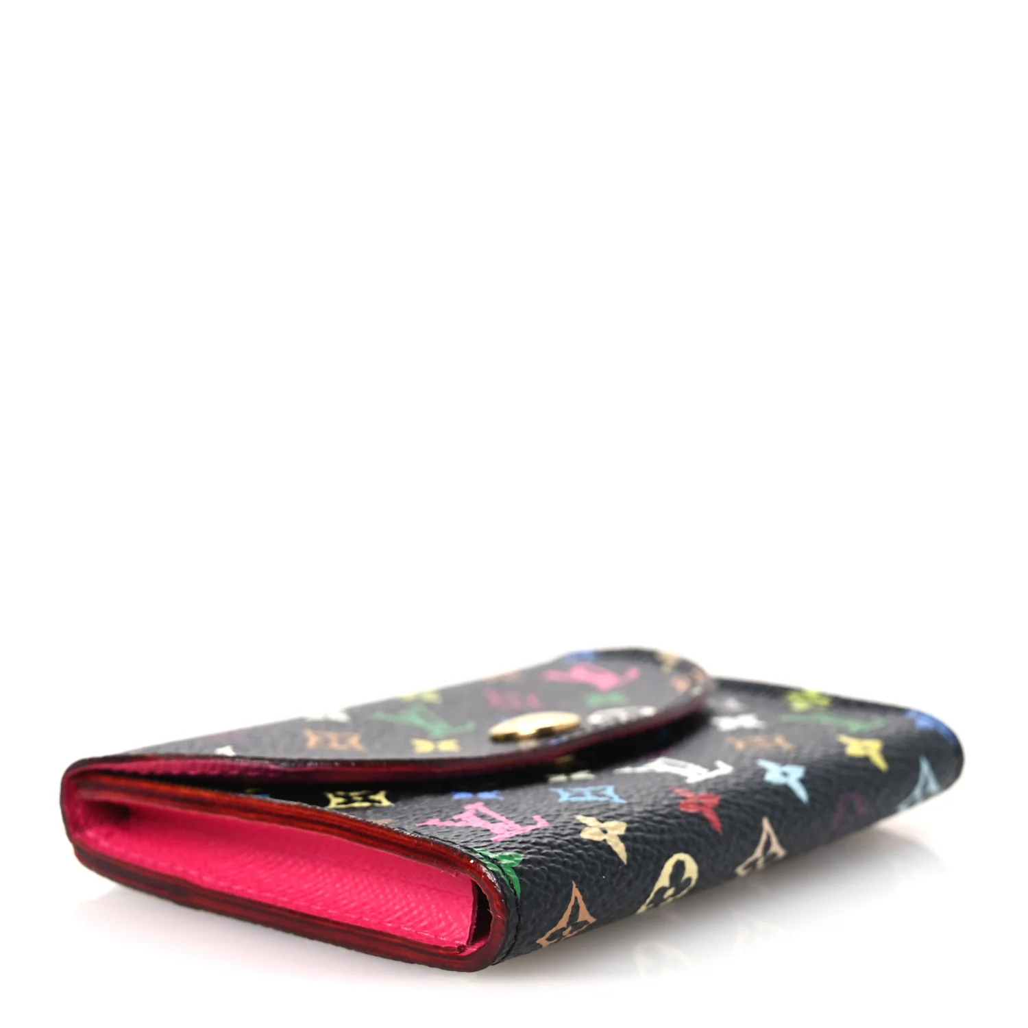 Monogram Multicolor Business Card Holder Black Grenade - Image 4