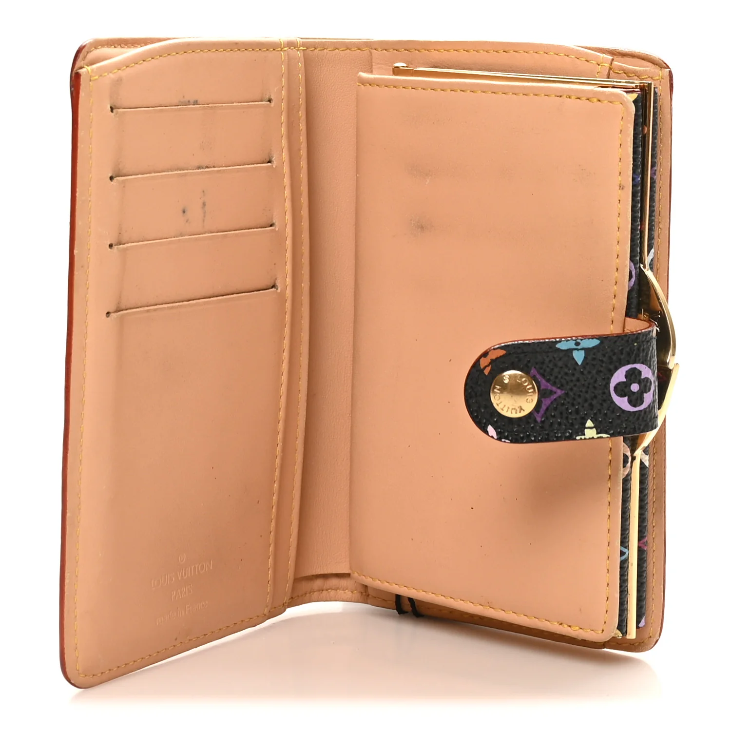 Monogram Multicolor French Purse Wallet Black - Image 5