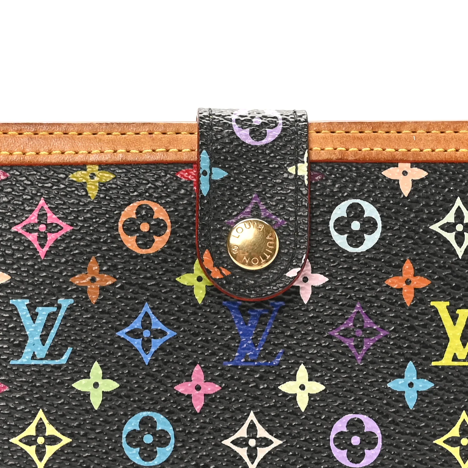 Monogram Multicolor French Purse Wallet Black - Image 8