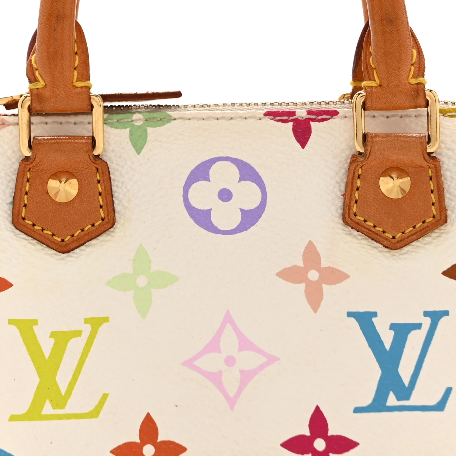 Monogram Multicolor Mini Sac HL Speedy White - Image 8