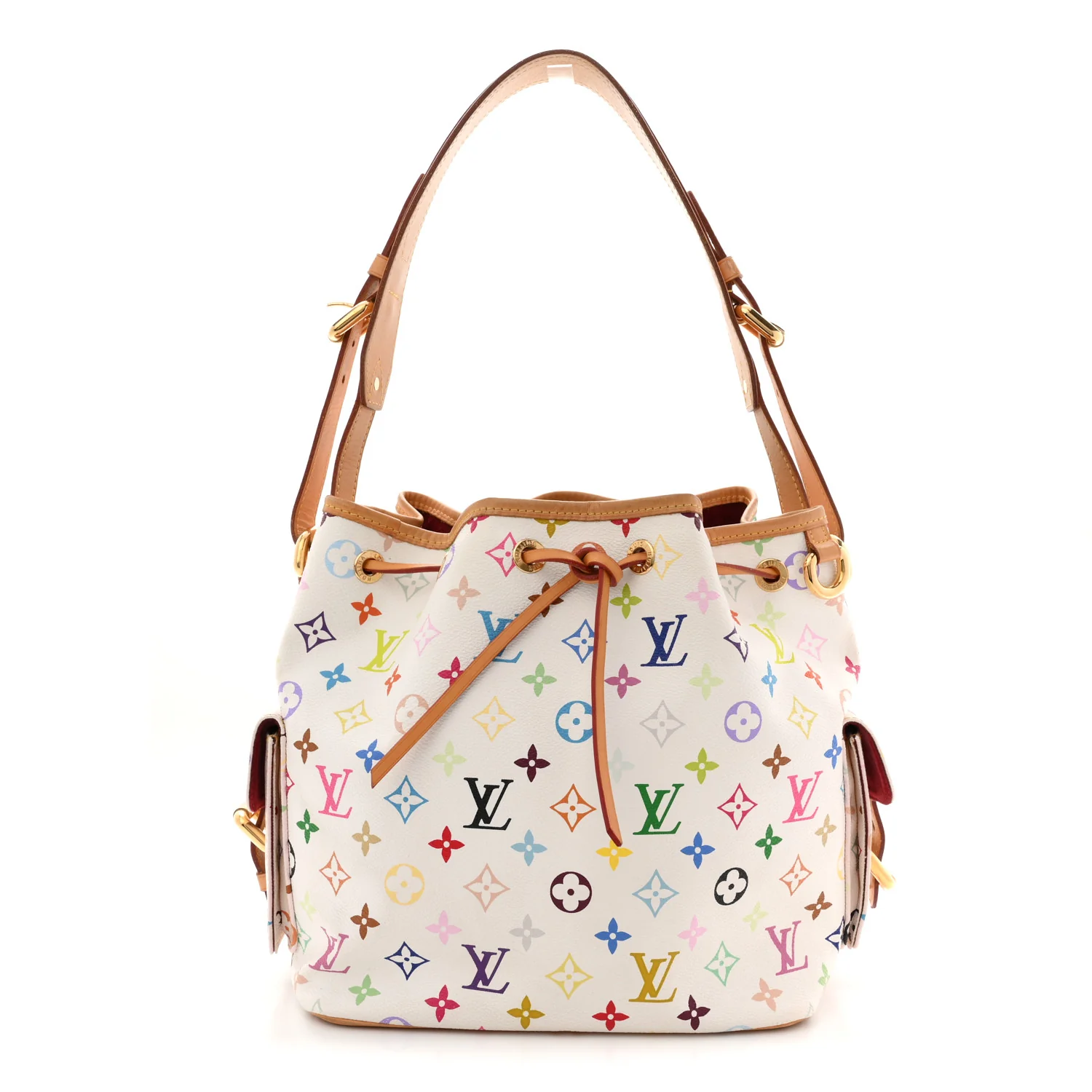 Monogram Multicolor Petit Noe White