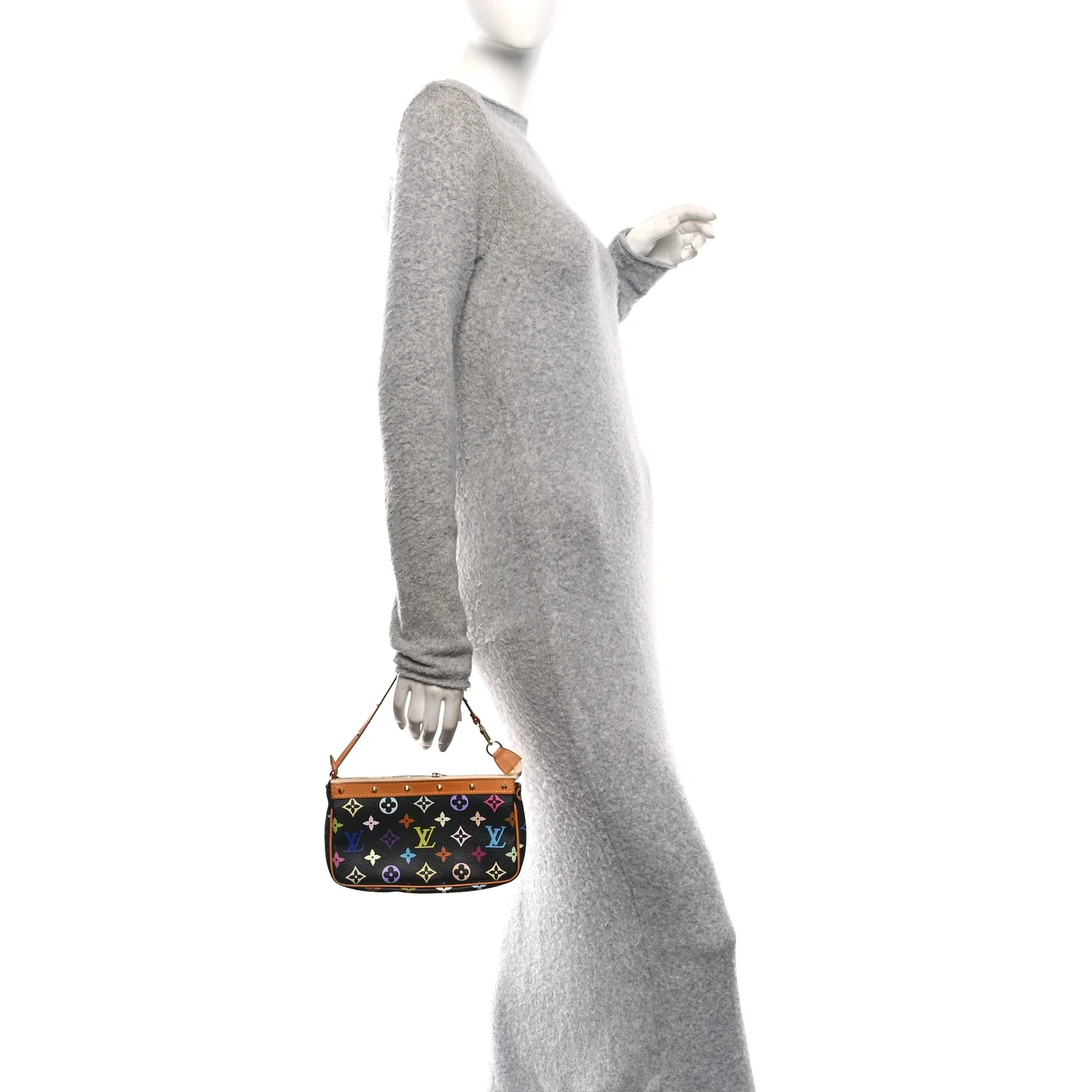 Monogram Multicolor Pochette Accessories Black - Image 2