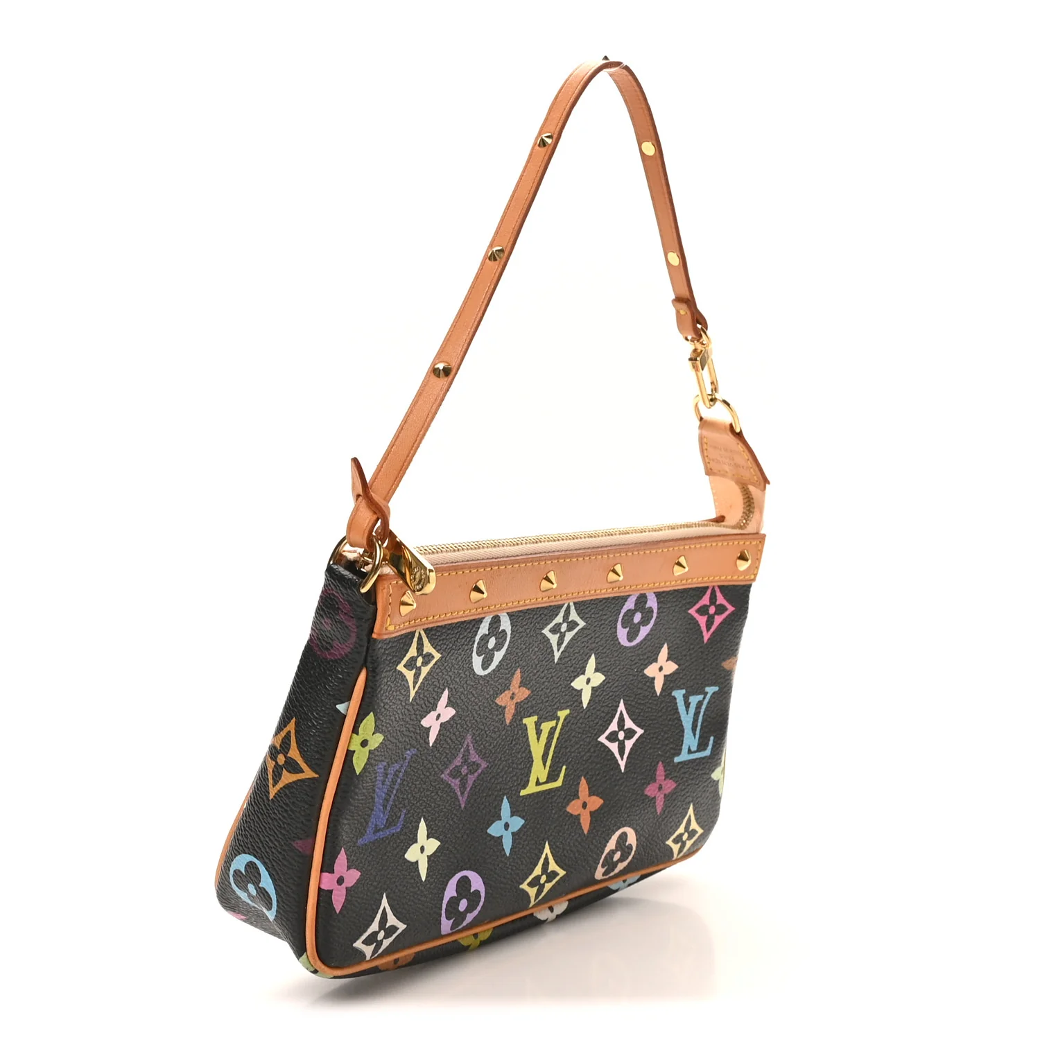 Monogram Multicolor Pochette Accessories Black - Image 3