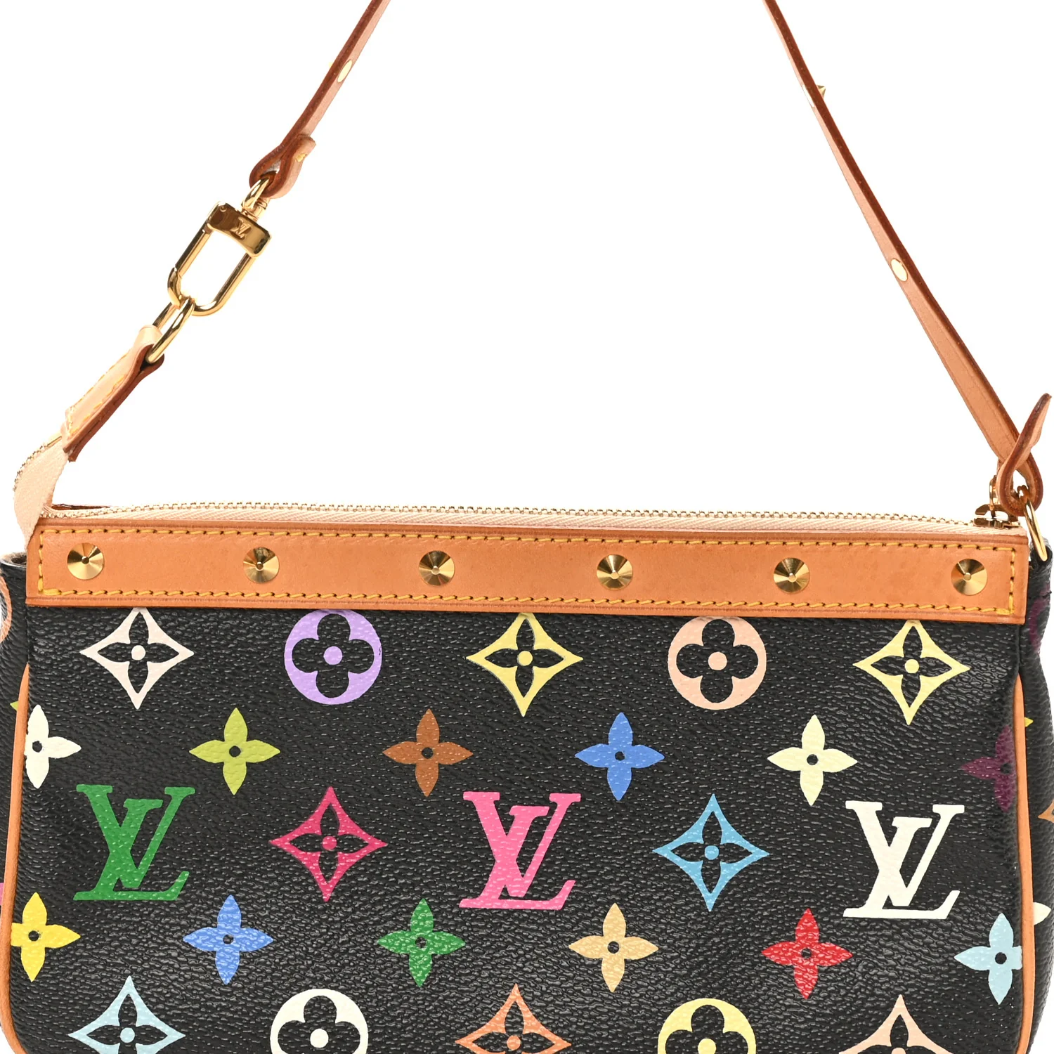 Monogram Multicolor Pochette Accessories Black - Image 9